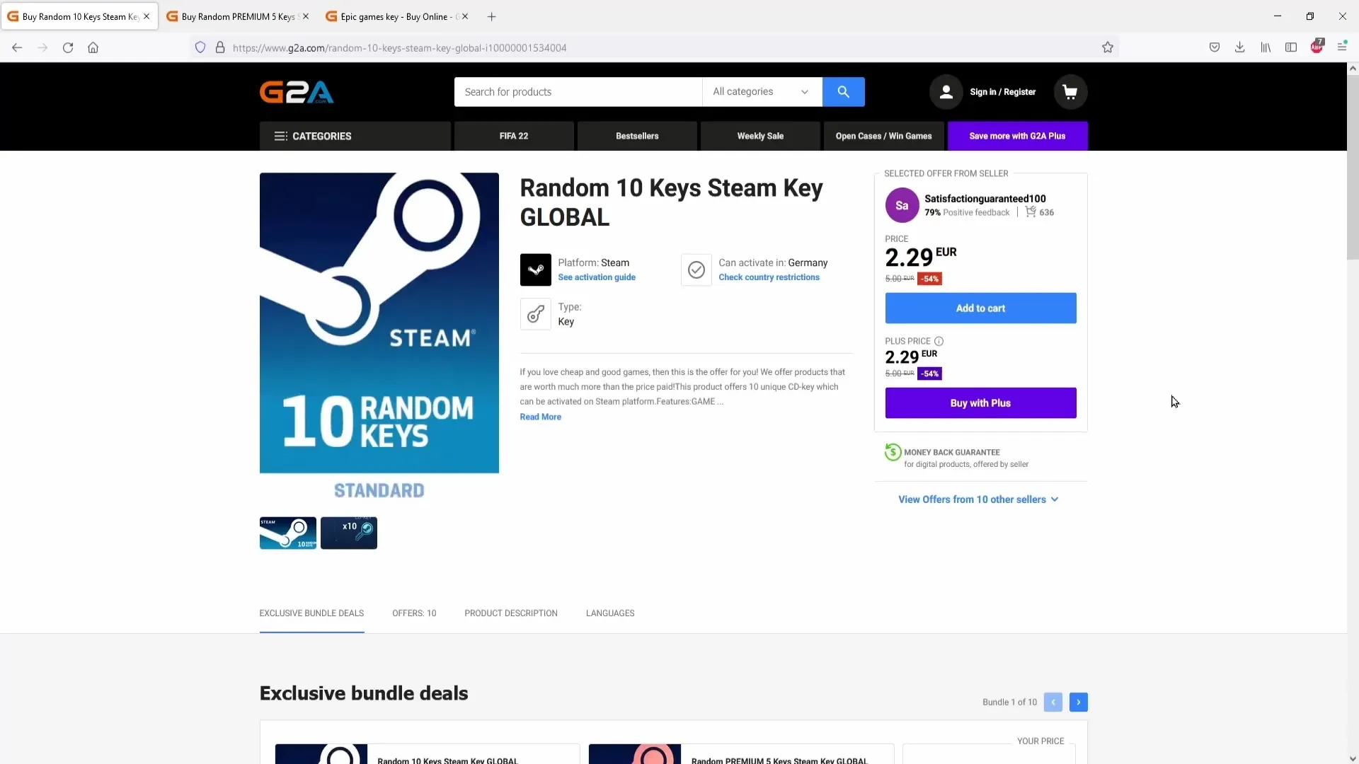 Compra óptima de claves de Steam y Epic Games para streams