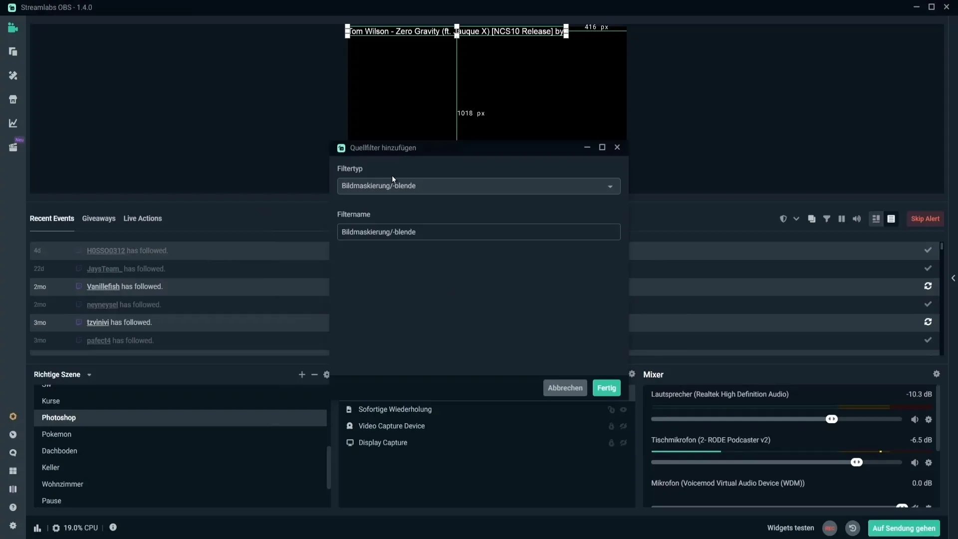 Mostrar automáticamente los títulos de las canciones en el stream Mostrar automáticamente el título de la canción en el stream