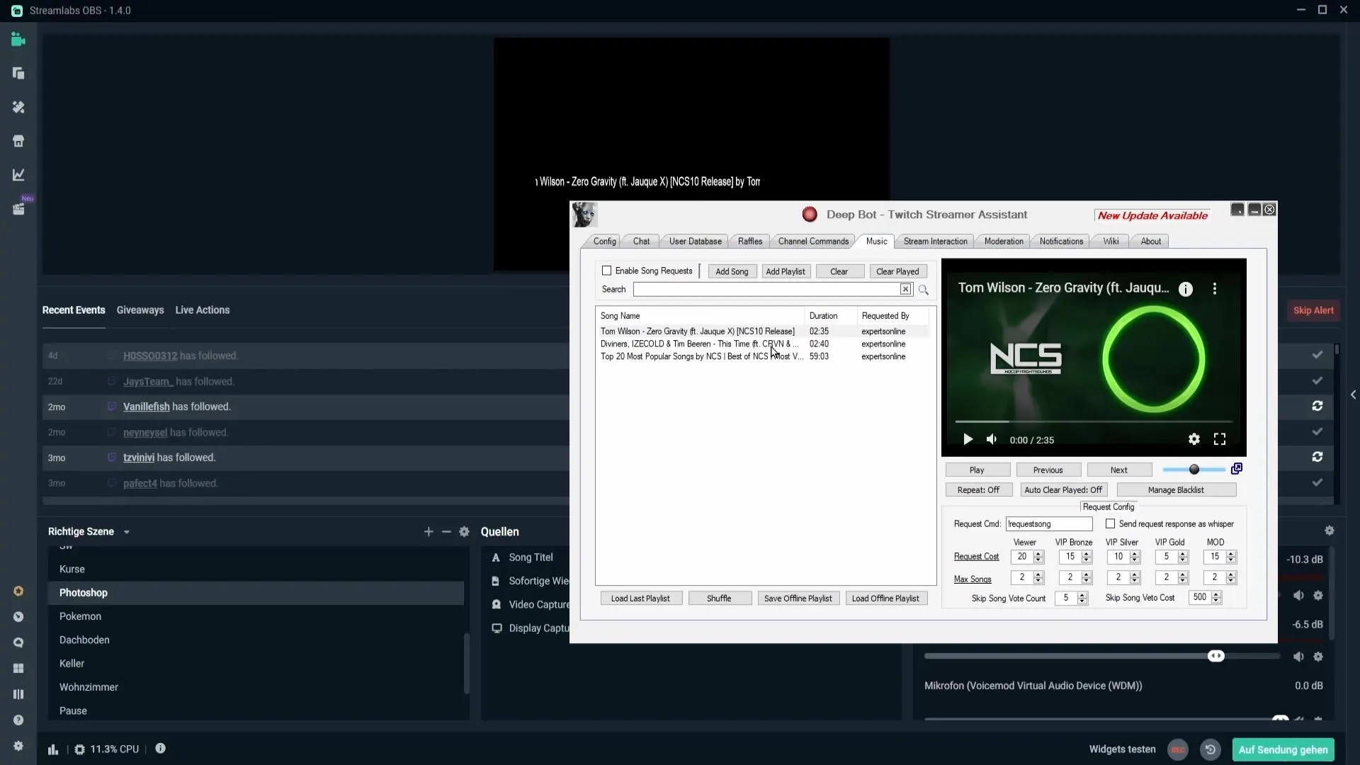 Mostrar automáticamente el título de la música en la transmisión Mostrar automáticamente el título de la música en el stream