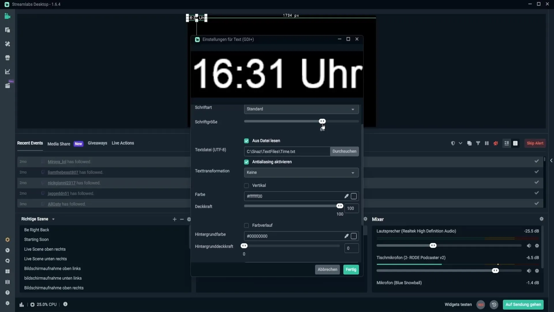 ¡Inserta la hora fácilmente en tu stream - así es como se hace!