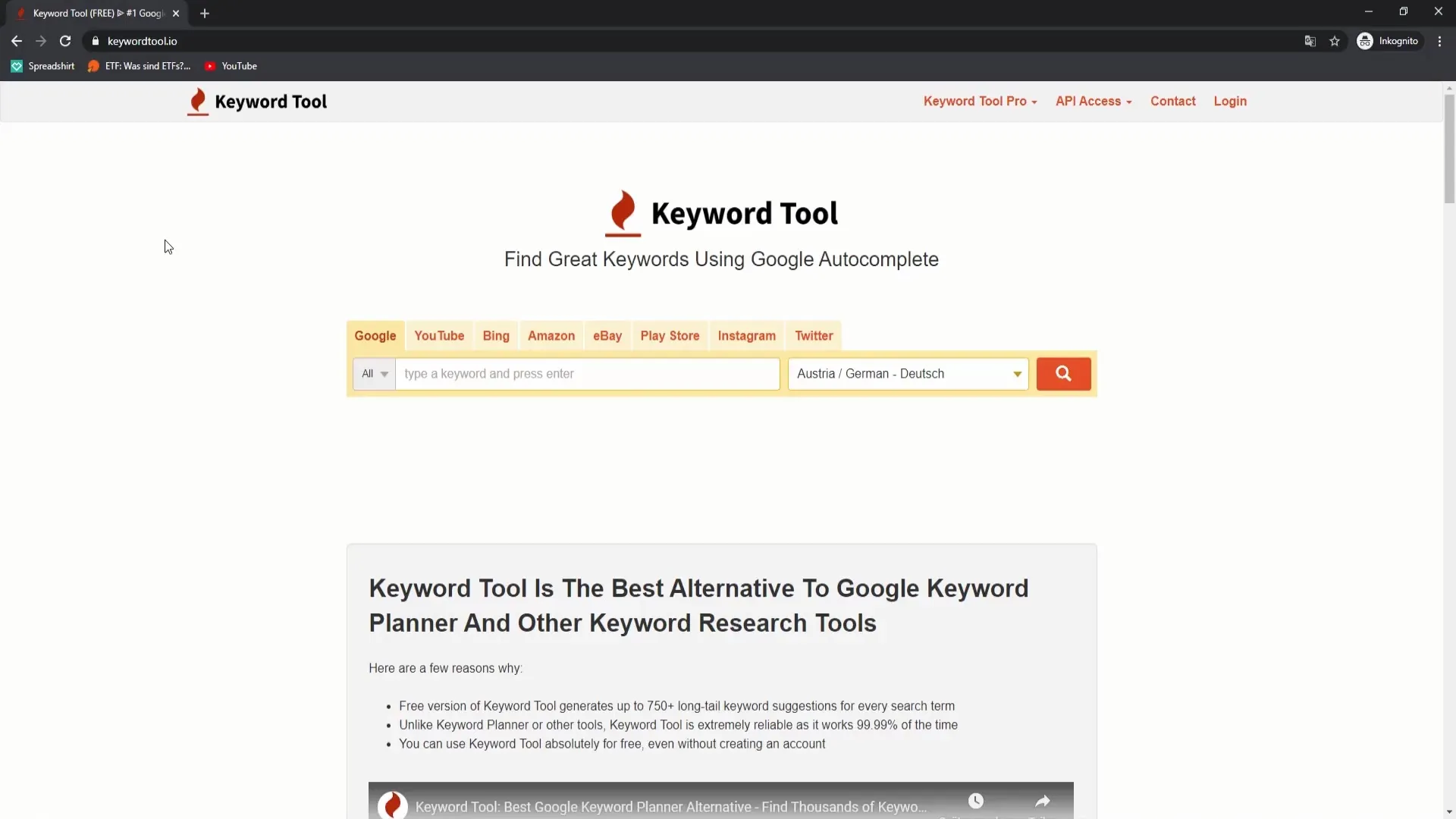 Utilisation optimale de keywordtool.io pour YouTube