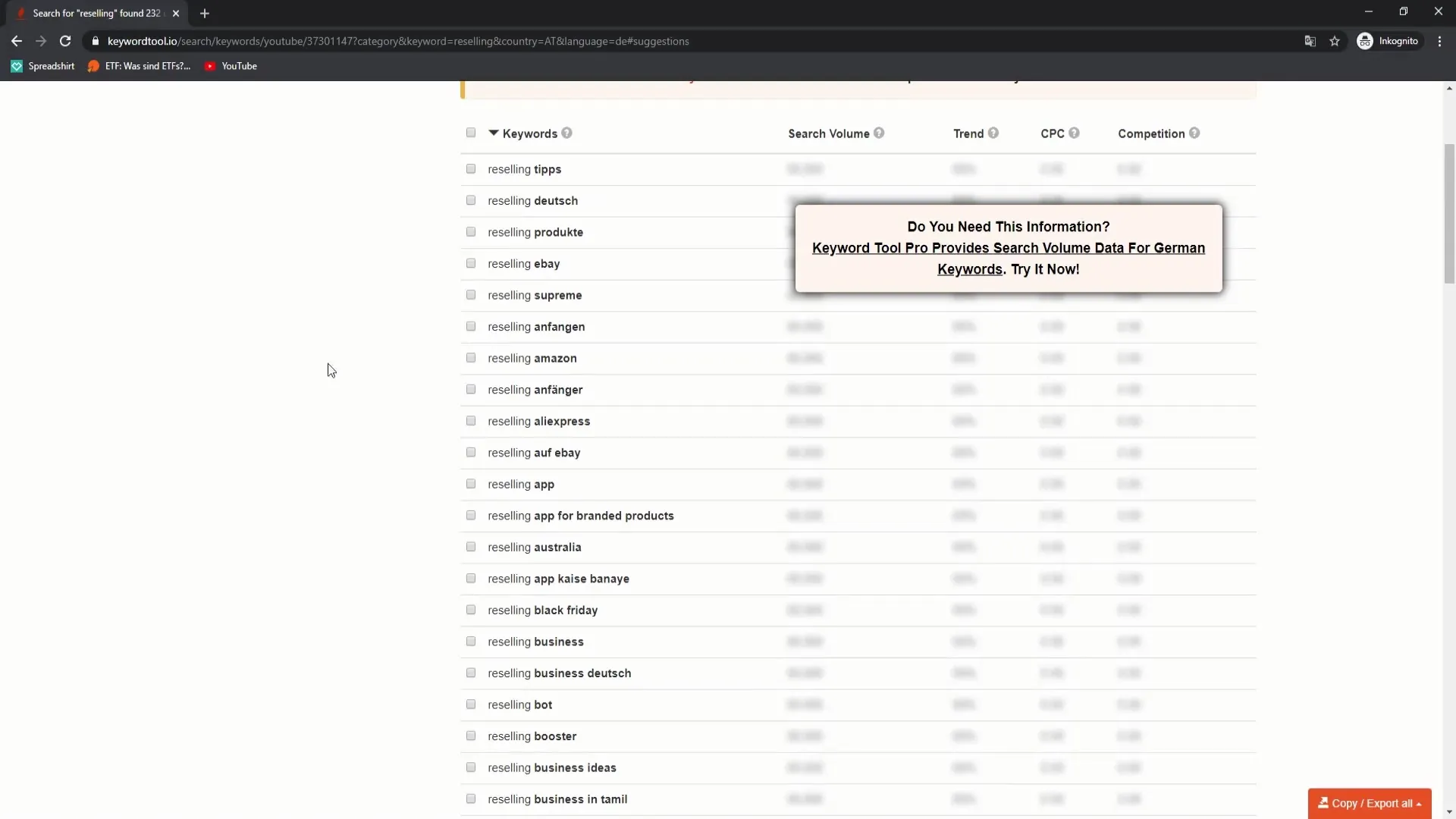 Utilisation optimale de keywordtool.io pour YouTube