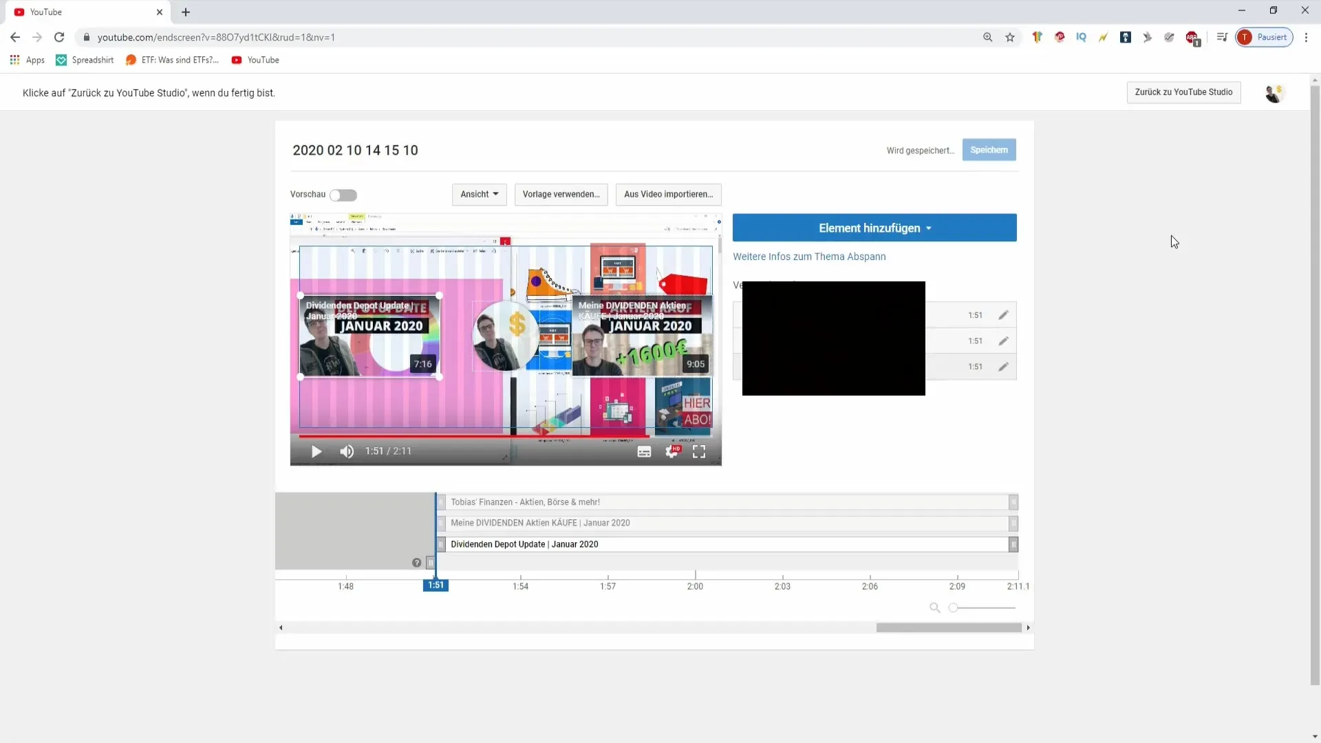 Utilisation efficace des écrans finaux et des premières dans les vidéos YouTube