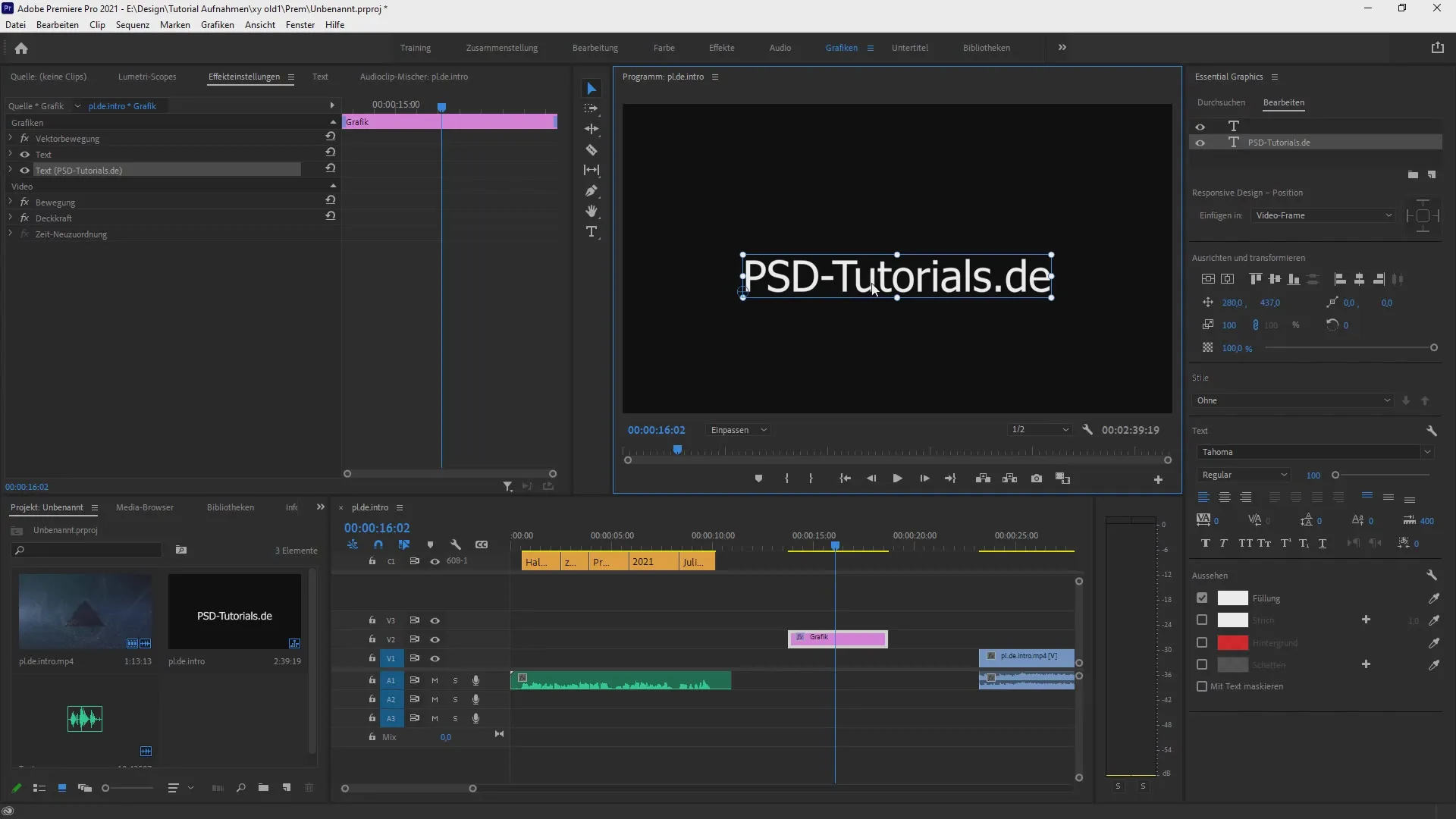 Mehrfachschatten und runde Ecken in Premiere Pro CC Mehrfachschatten und runde Ecken in Premiere Pro CC