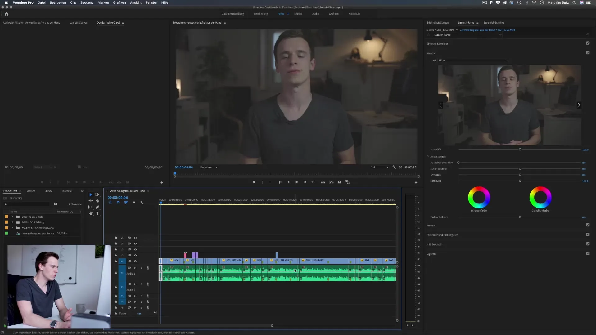 Fundamentos da correção de cores com o Lumetri Color