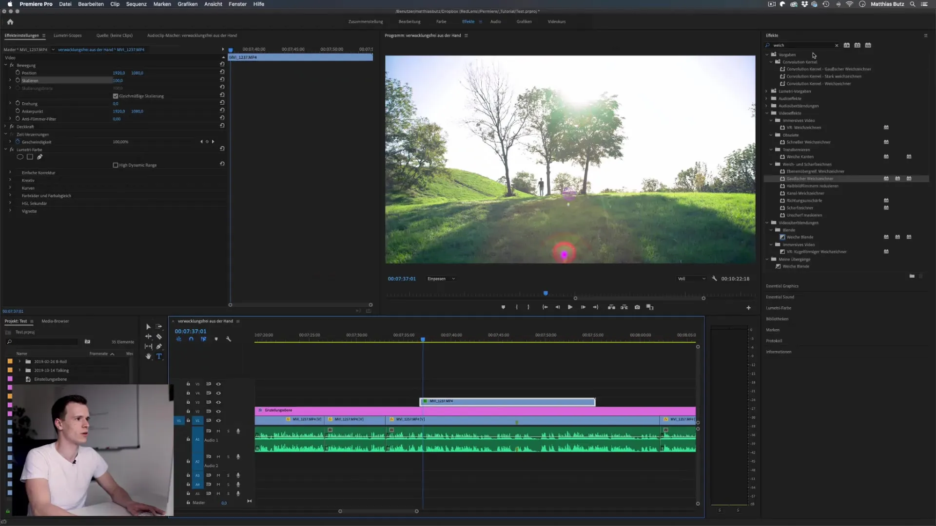Criar efeito de imagem em imagem no Premiere Pro CC