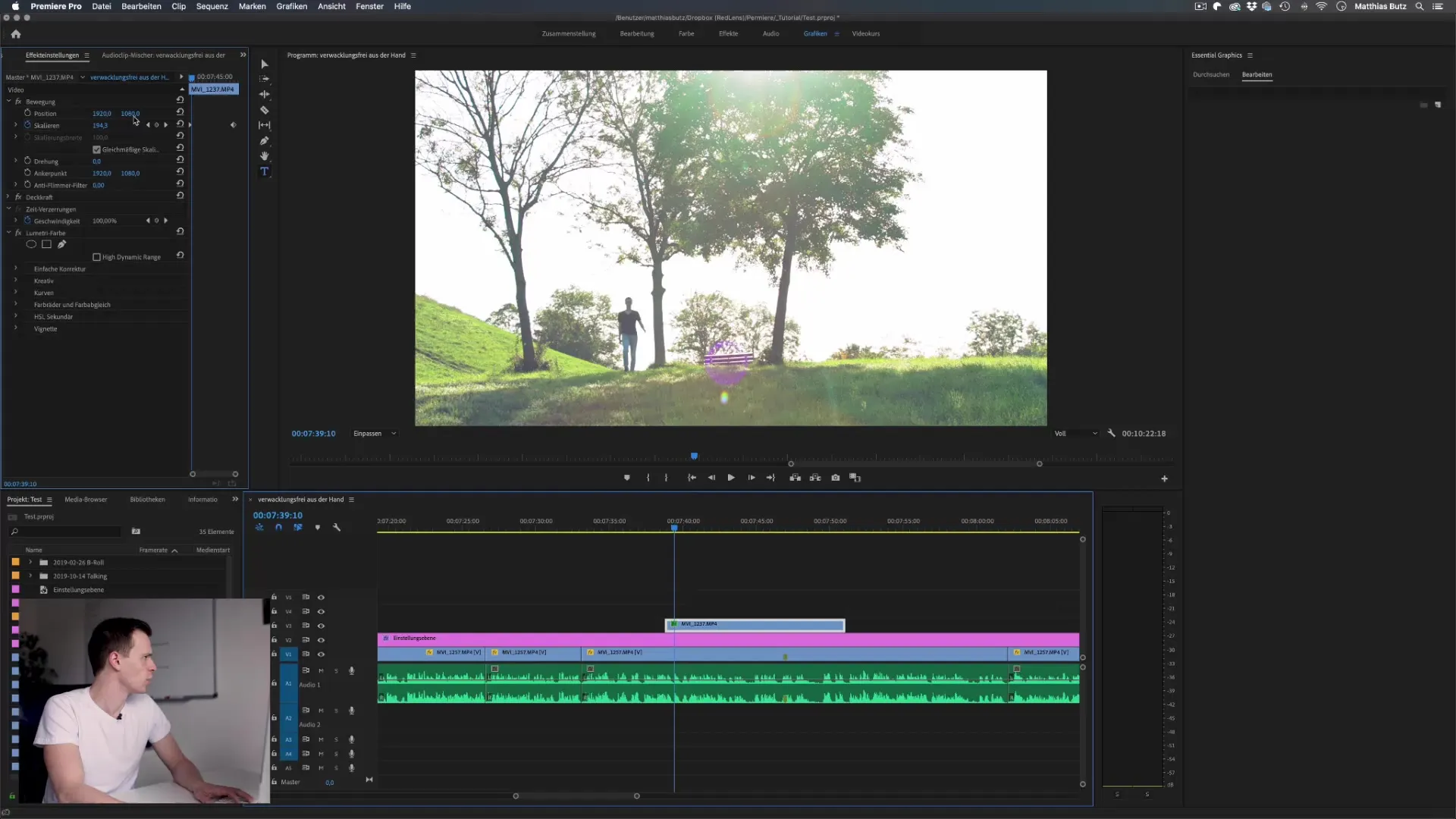 Criar efeito de imagem em imagem no Premiere Pro CC