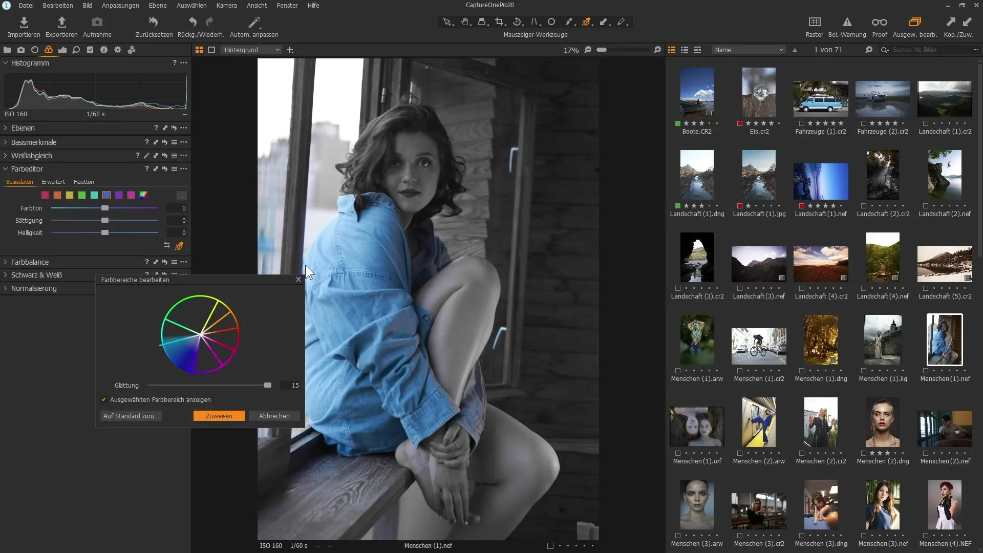 Färgredigerare i Capture One Pro 20 effektivt använda