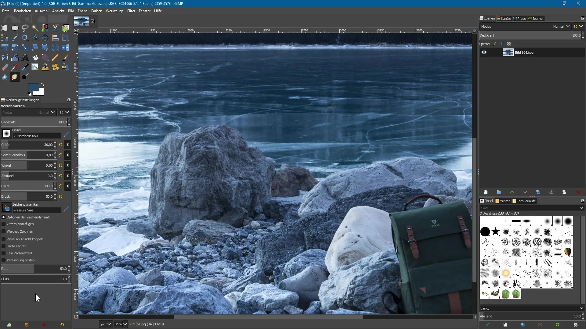GIMP 2.10：新しいぼかしツールを効果的に利用する