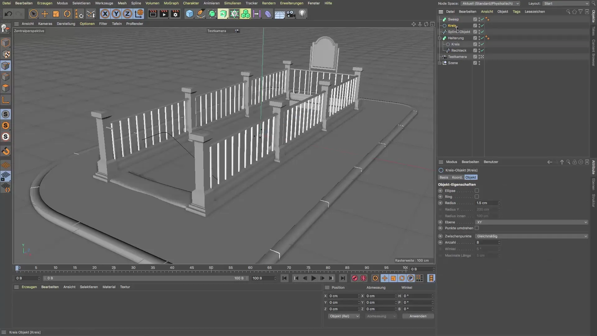 Cinema 4D: So erstellst du Geländer und Leuchten effizient
