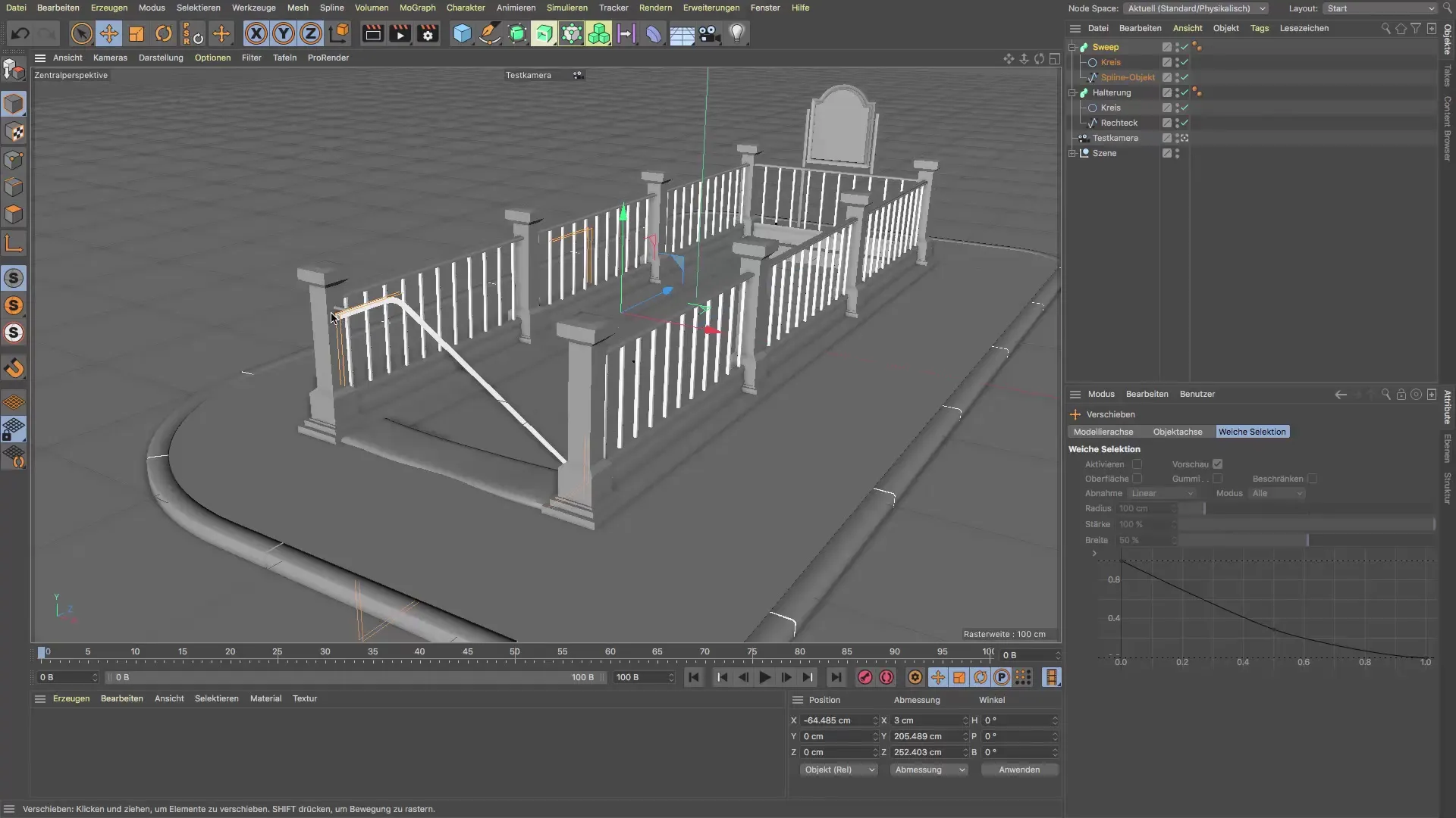 Cinema 4D: So erstellst du Geländer und Leuchten effizient