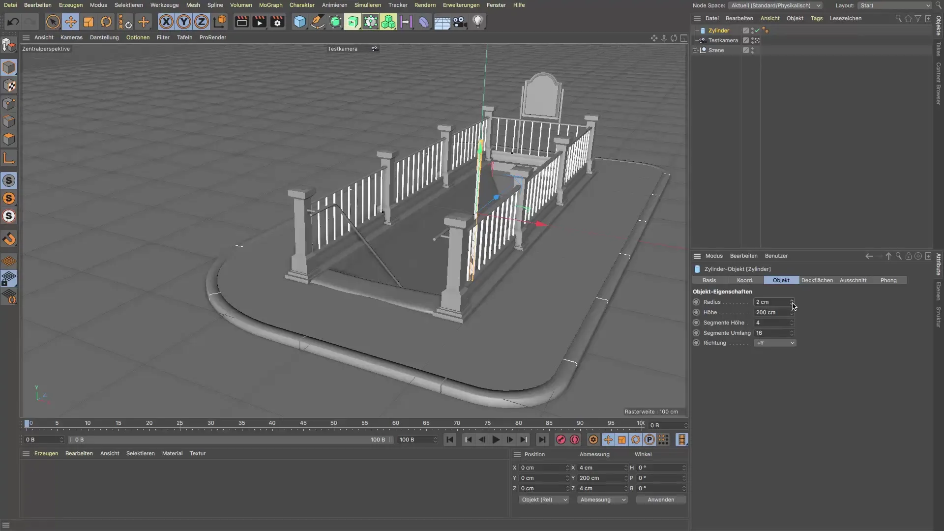 Cinema 4D: So erstellst du Geländer und Leuchten effizient