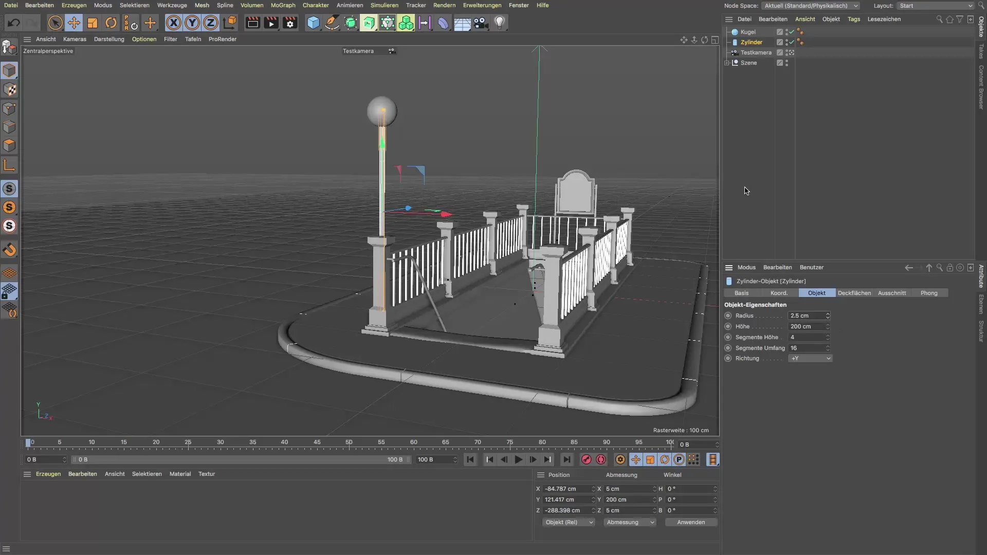 Cinema 4D: So erstellst du Geländer und Leuchten effizient