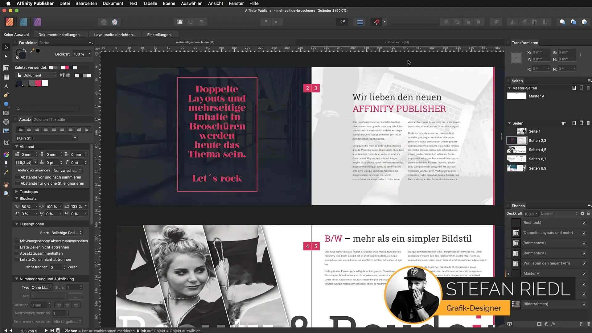 Snelle beeldcorrecties met Affinity Publisher