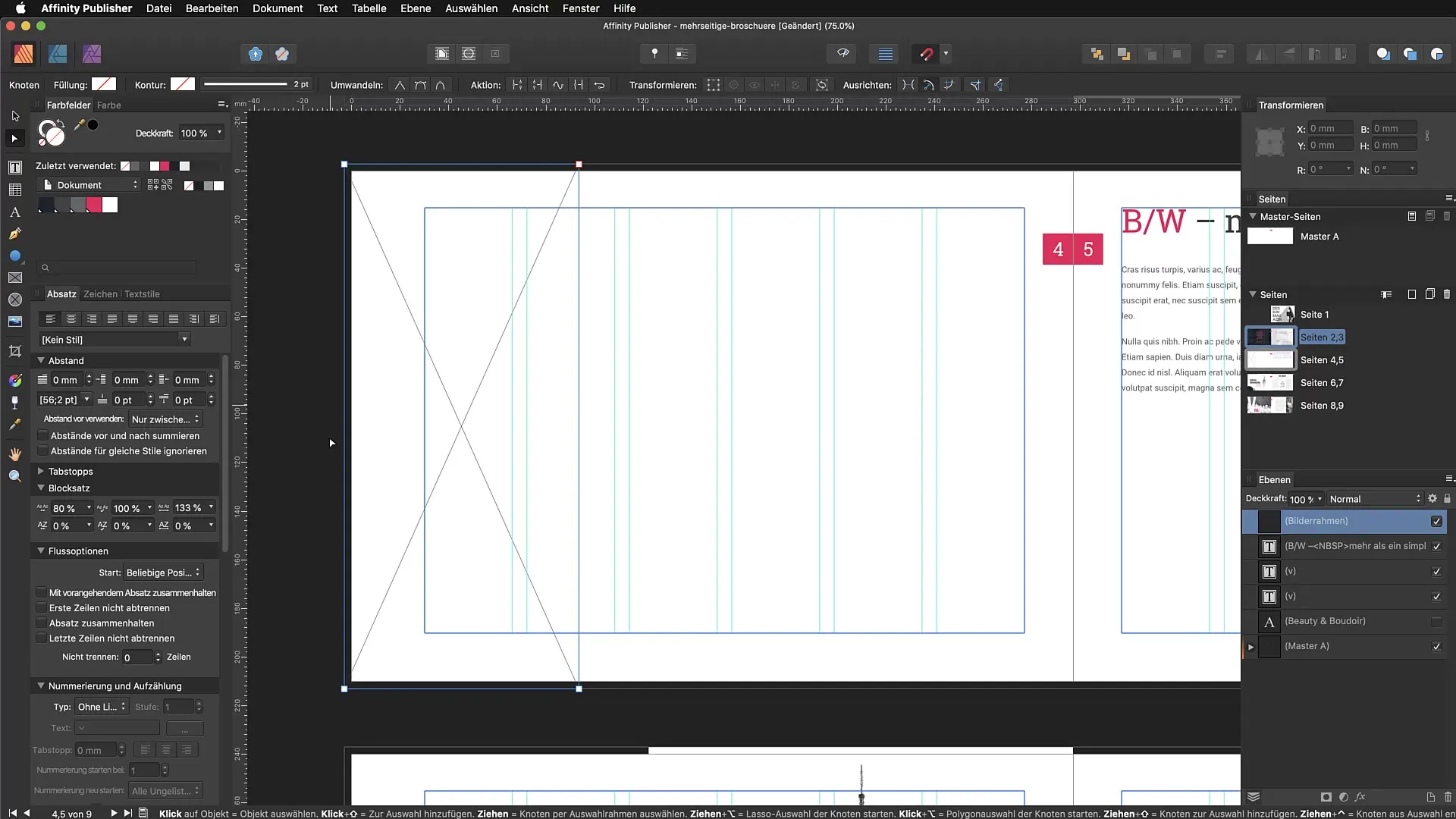 Optimal gebruik van het middelenbeheer in Affinity Publisher