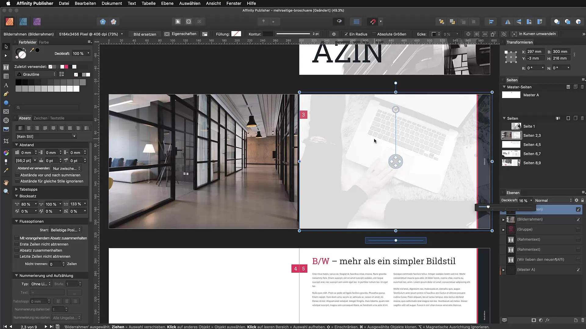 Optimale benuttings van resourcebeheer in Affinity Publisher