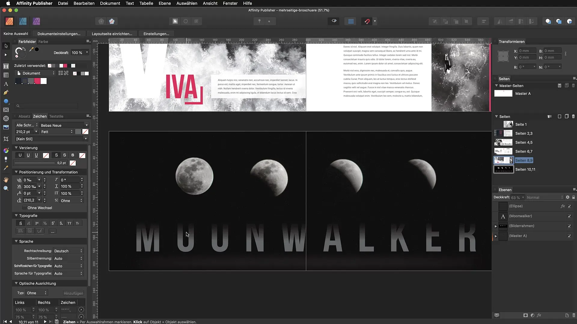 Gerichtelijk ruis in Affinity Publisher gericht gebruiken