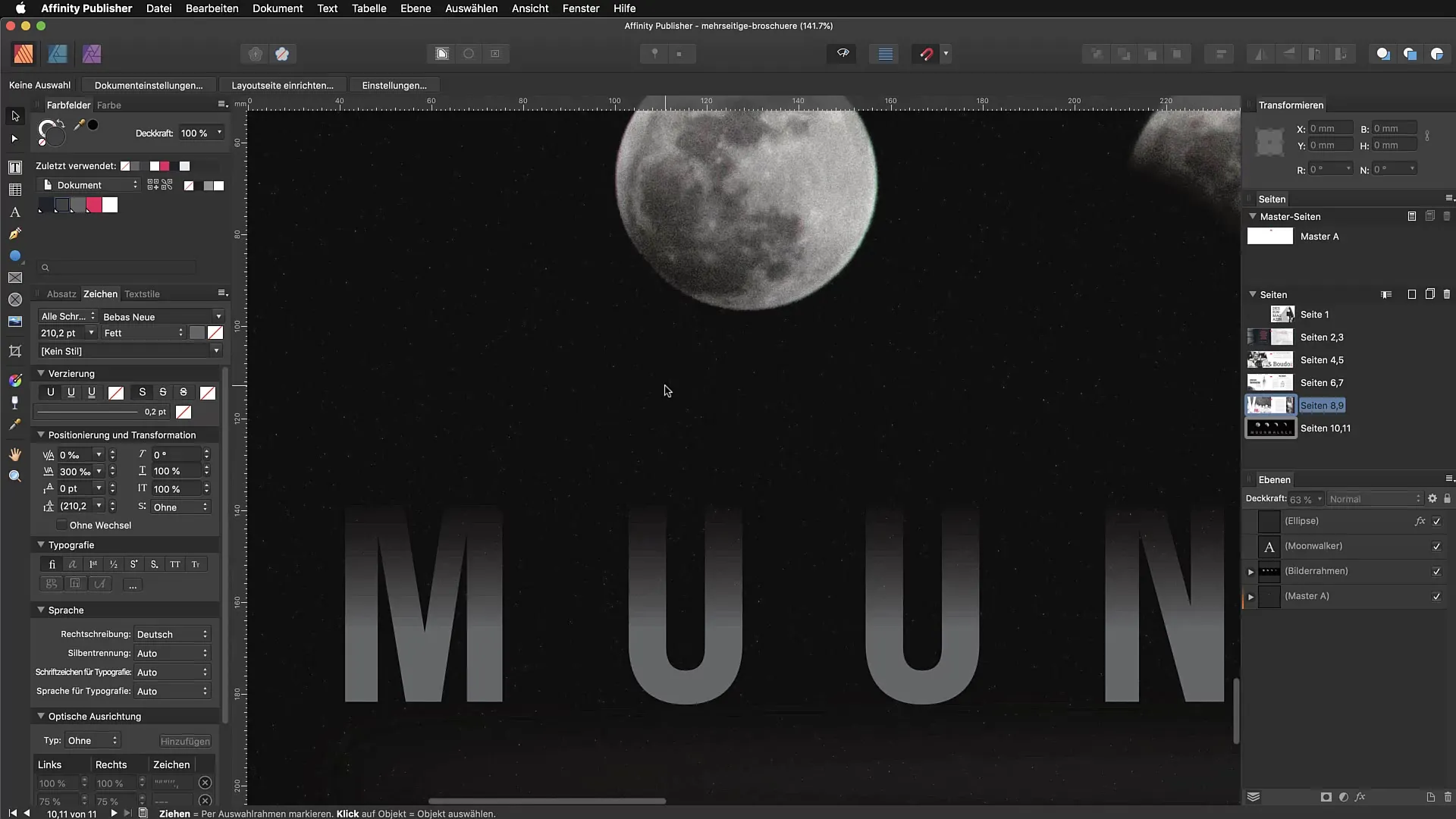 Gerichte ruis doelgericht gebruiken in Affinity Publisher