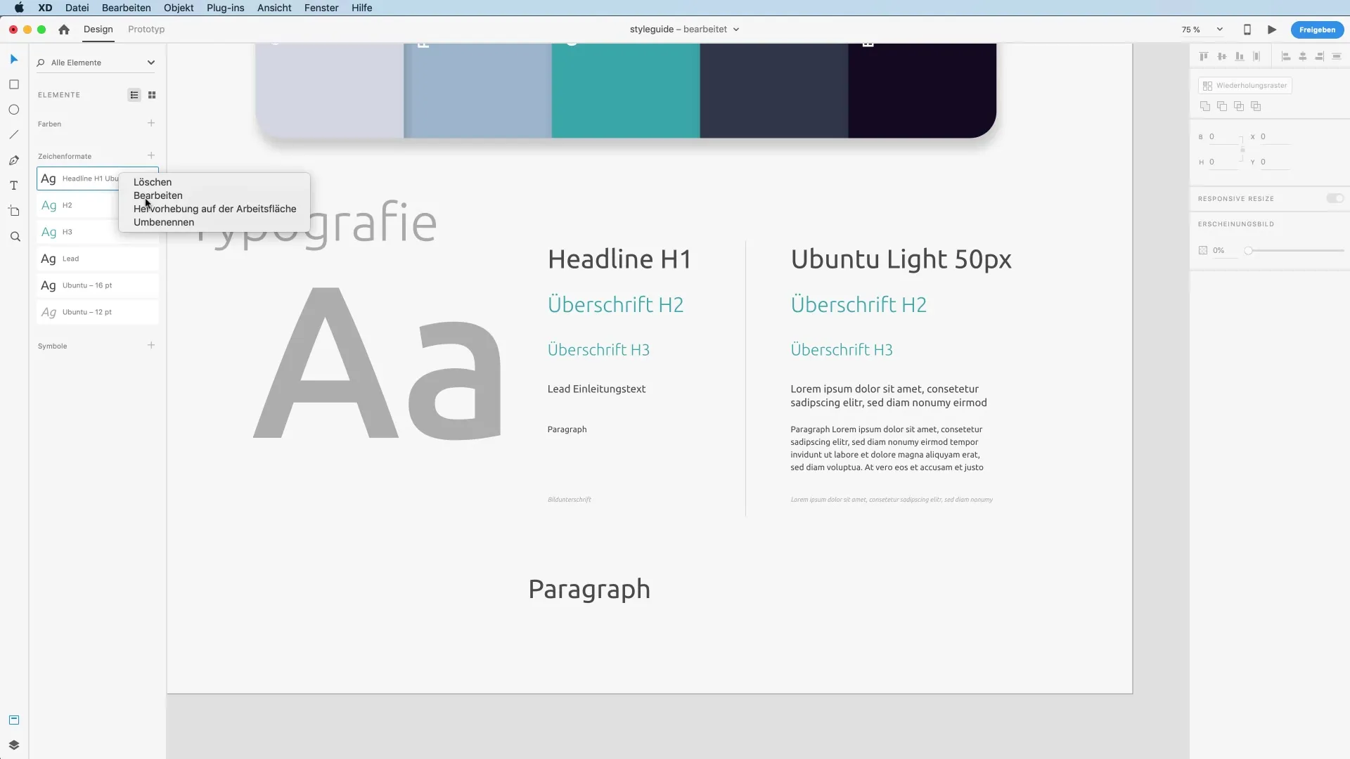 Hatékony tipográfia az Adobe XD-ben - Lépésről lépésre útmutató