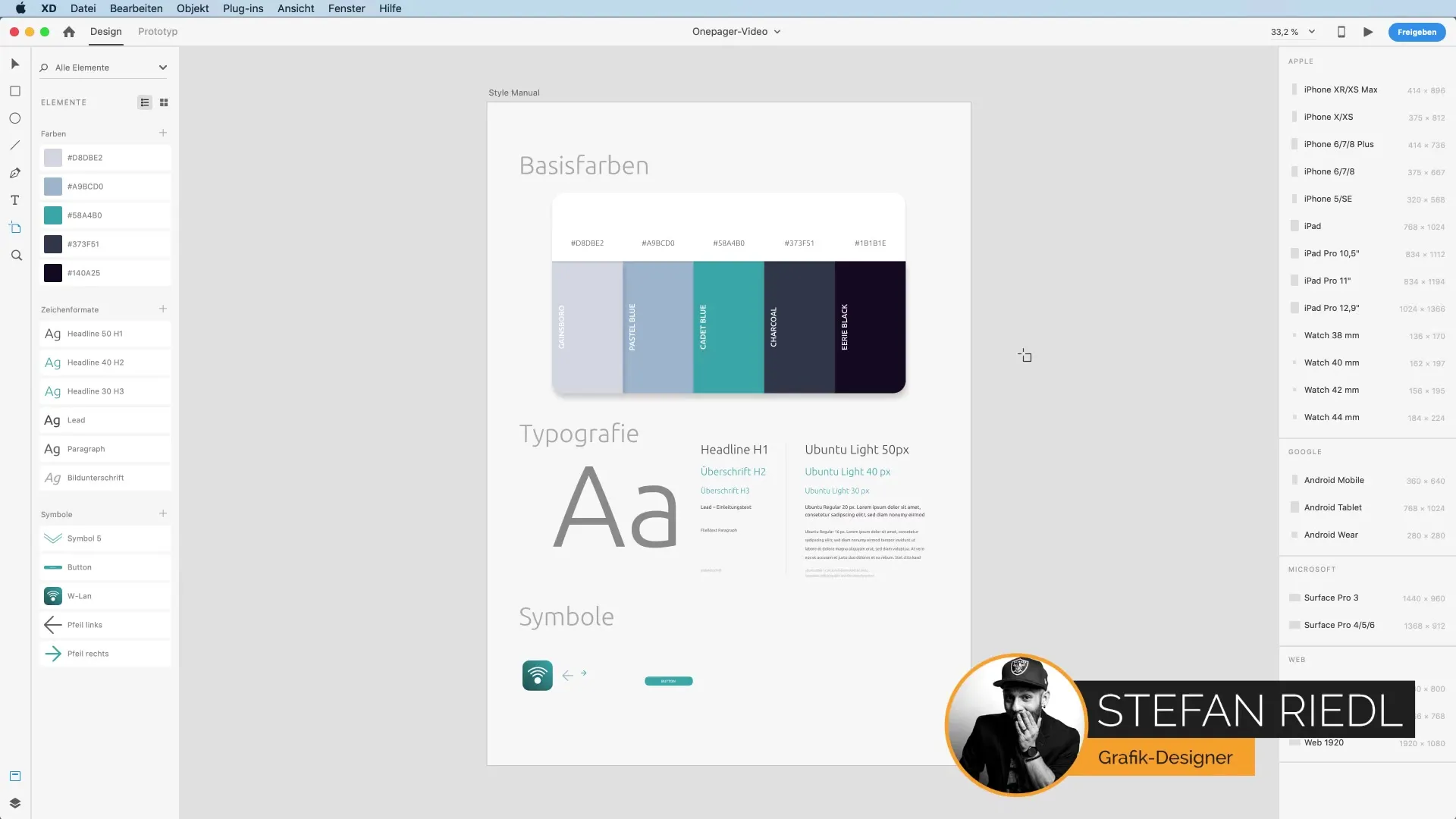 Egyoldalas hatékony megtervezése Adobe XD-vel – 1. rész