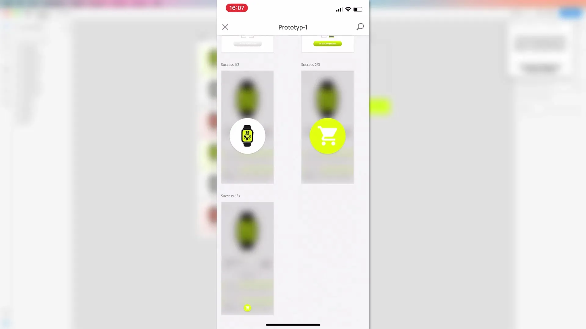 Prototípus élő teszt az Adobe XD-vel