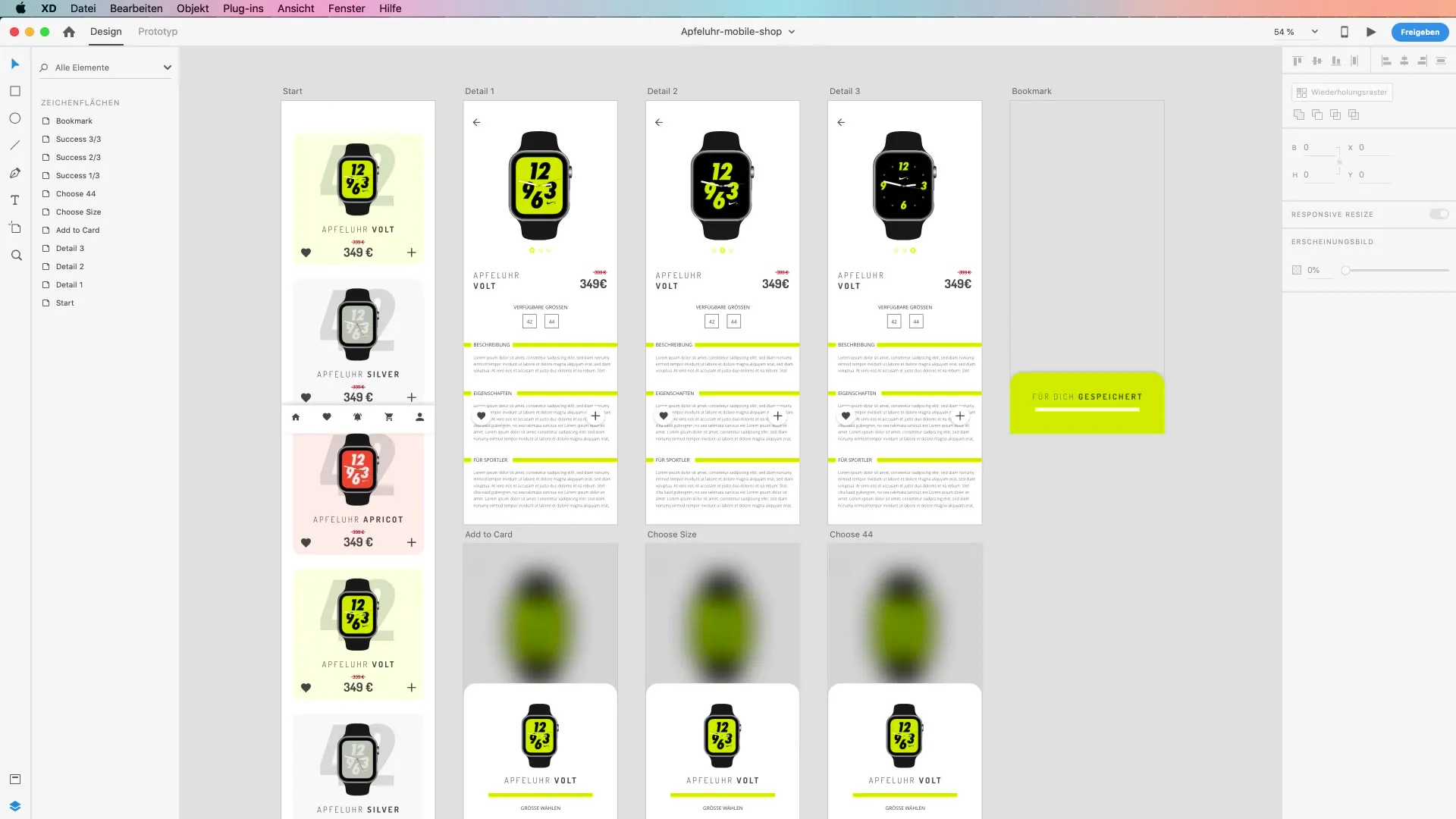 Prototípus élő teszt az Adobe XD-vel