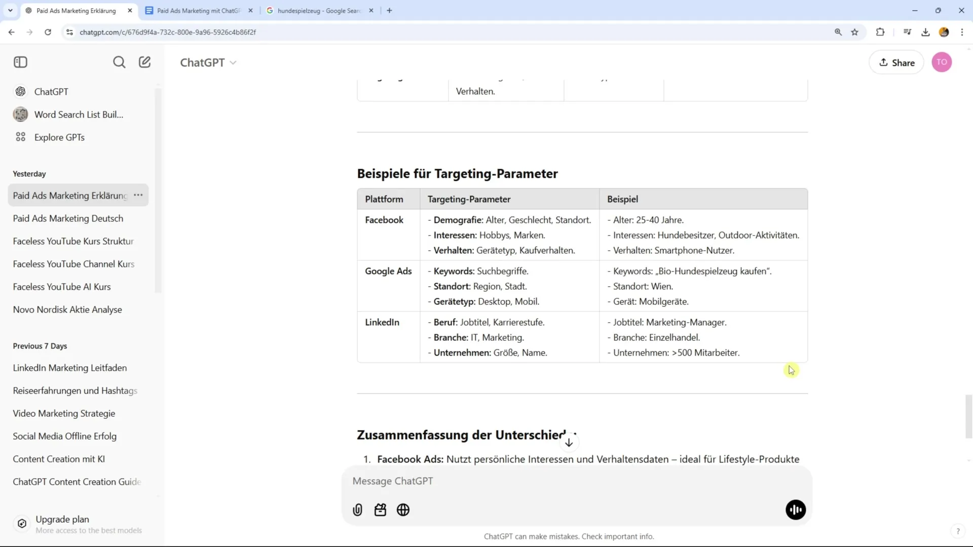 Zielgerichtete Werbung: Targeting-Optionen auf Facebook, Google
