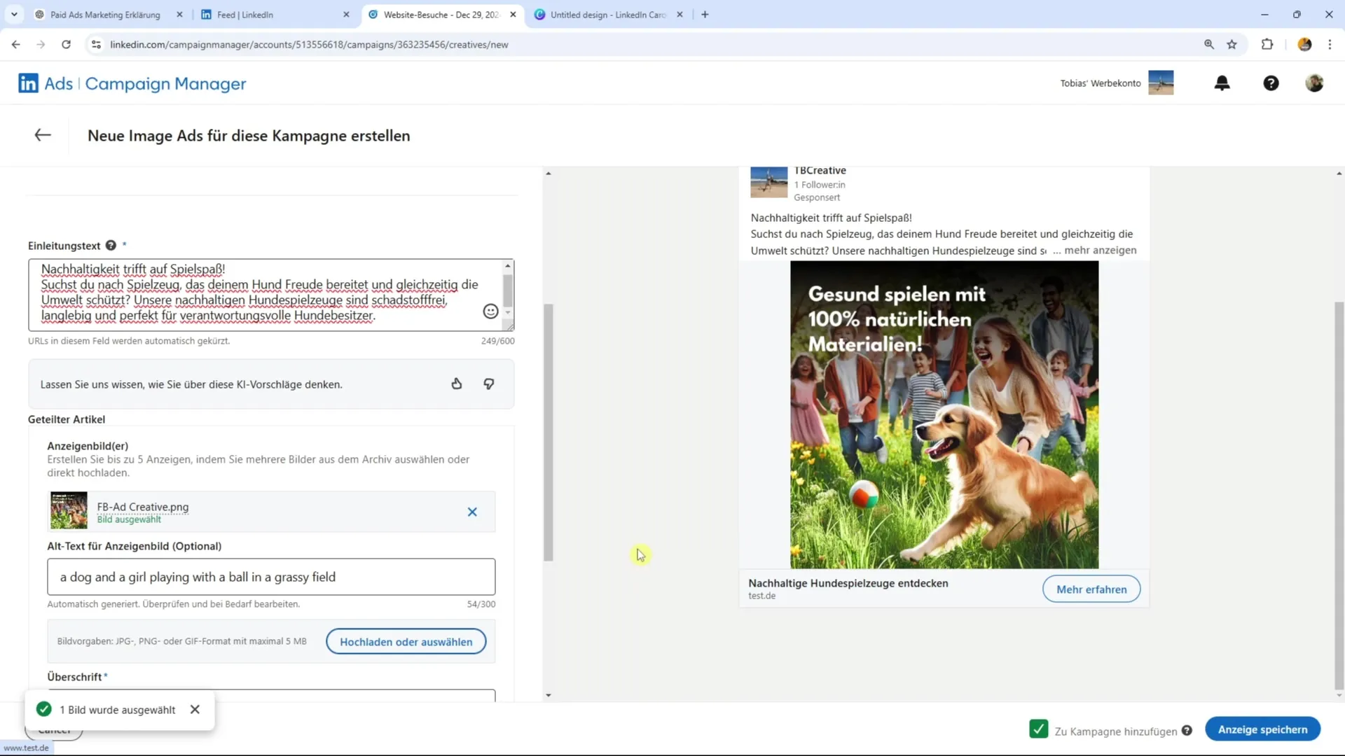 Erfolgreiche LinkedIn Ads im B2B-Bereich - So erstellst du sie