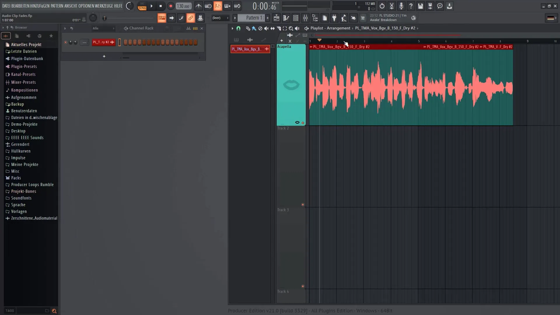 FL Studio 21: 오디오 클립 페이드 올바르게 사용하기