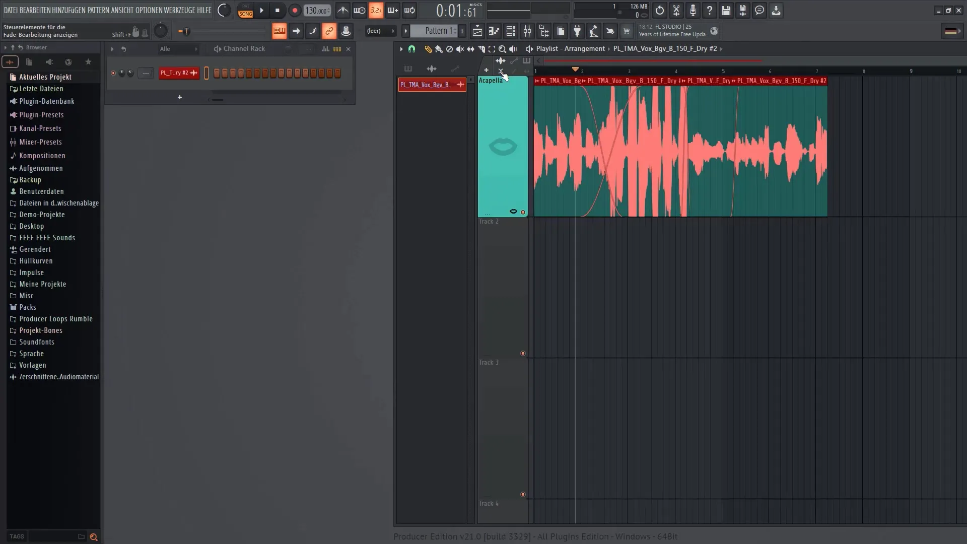 FL Studio 21: 오디오 클립 페이드 올바르게 사용하기