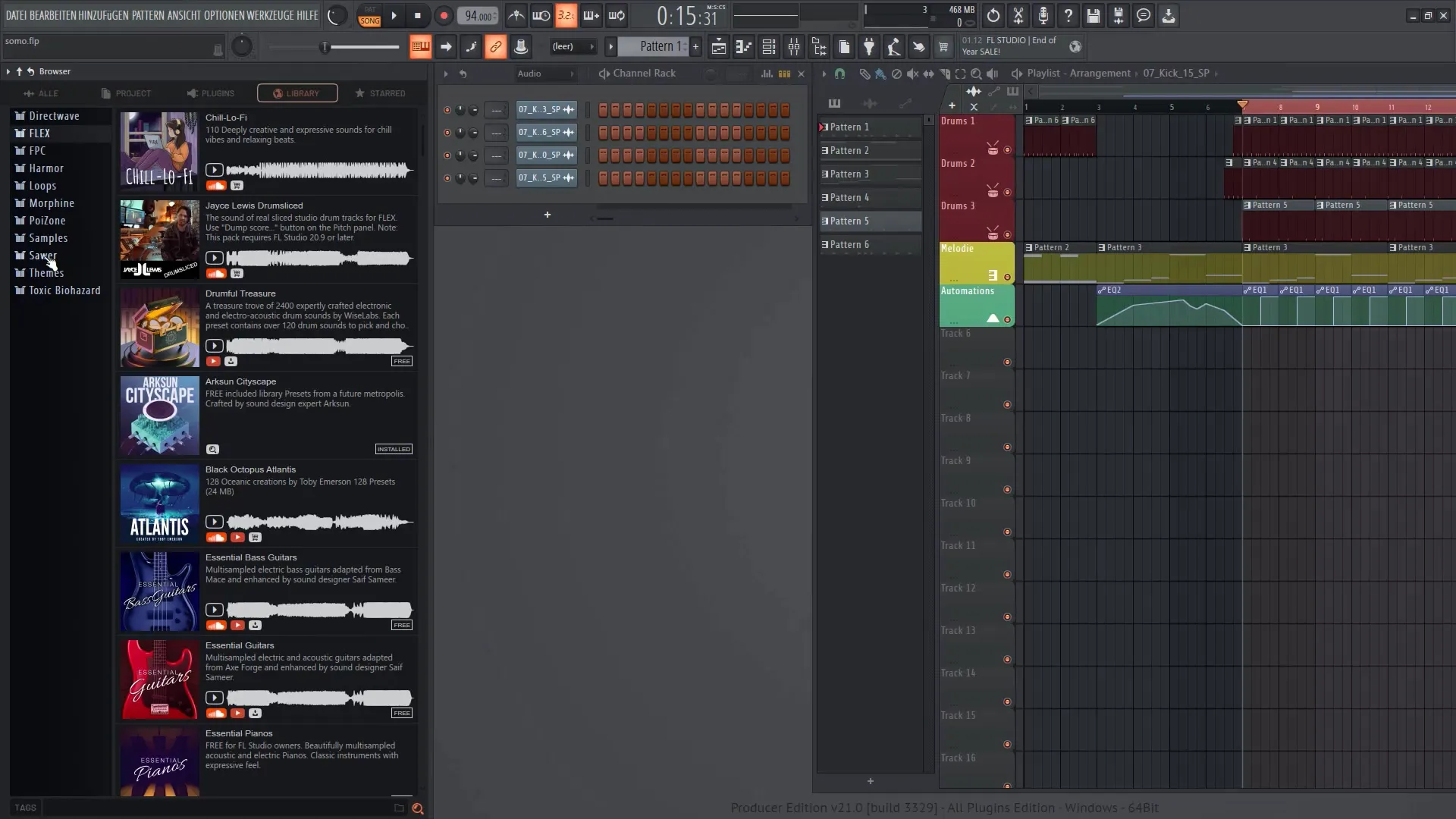 FL Studio 21: 개선된 파일 브라우저
