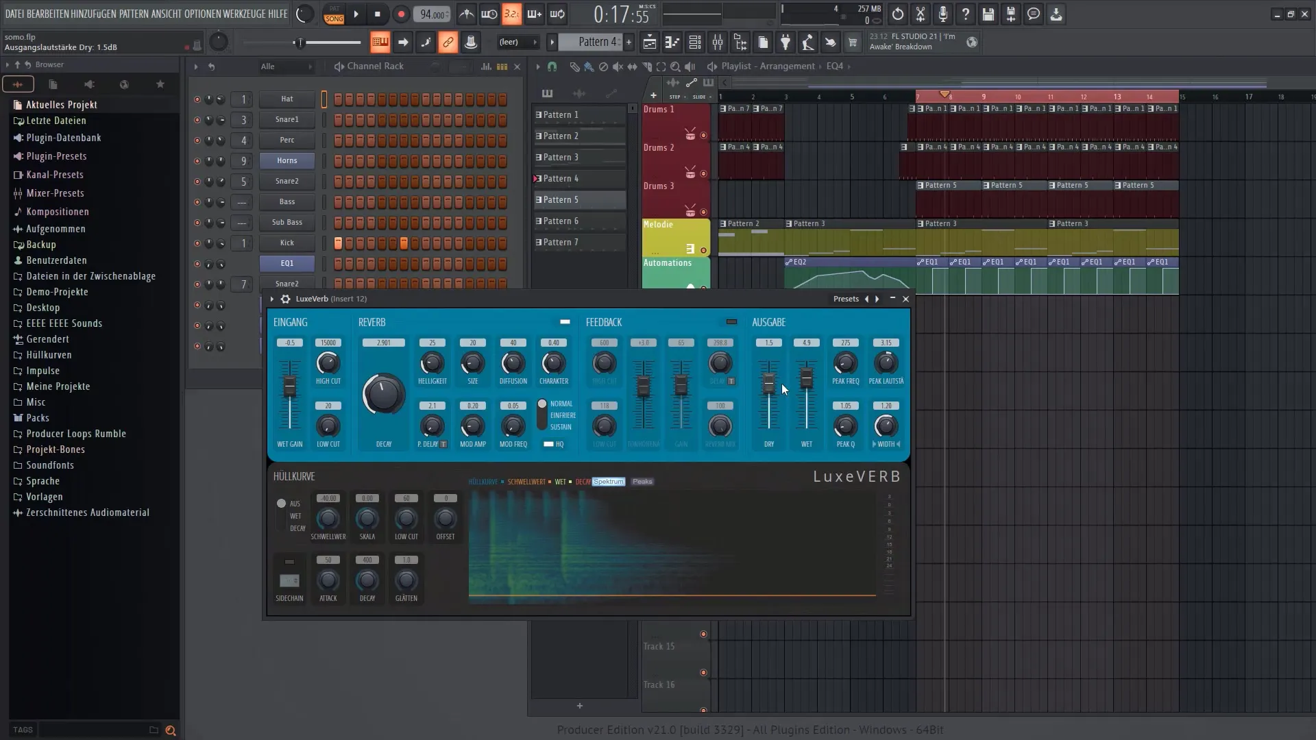 FL Studio 21: Tutorial LuxeVerb - Efeitos de reverberação perfeitos para a sua música