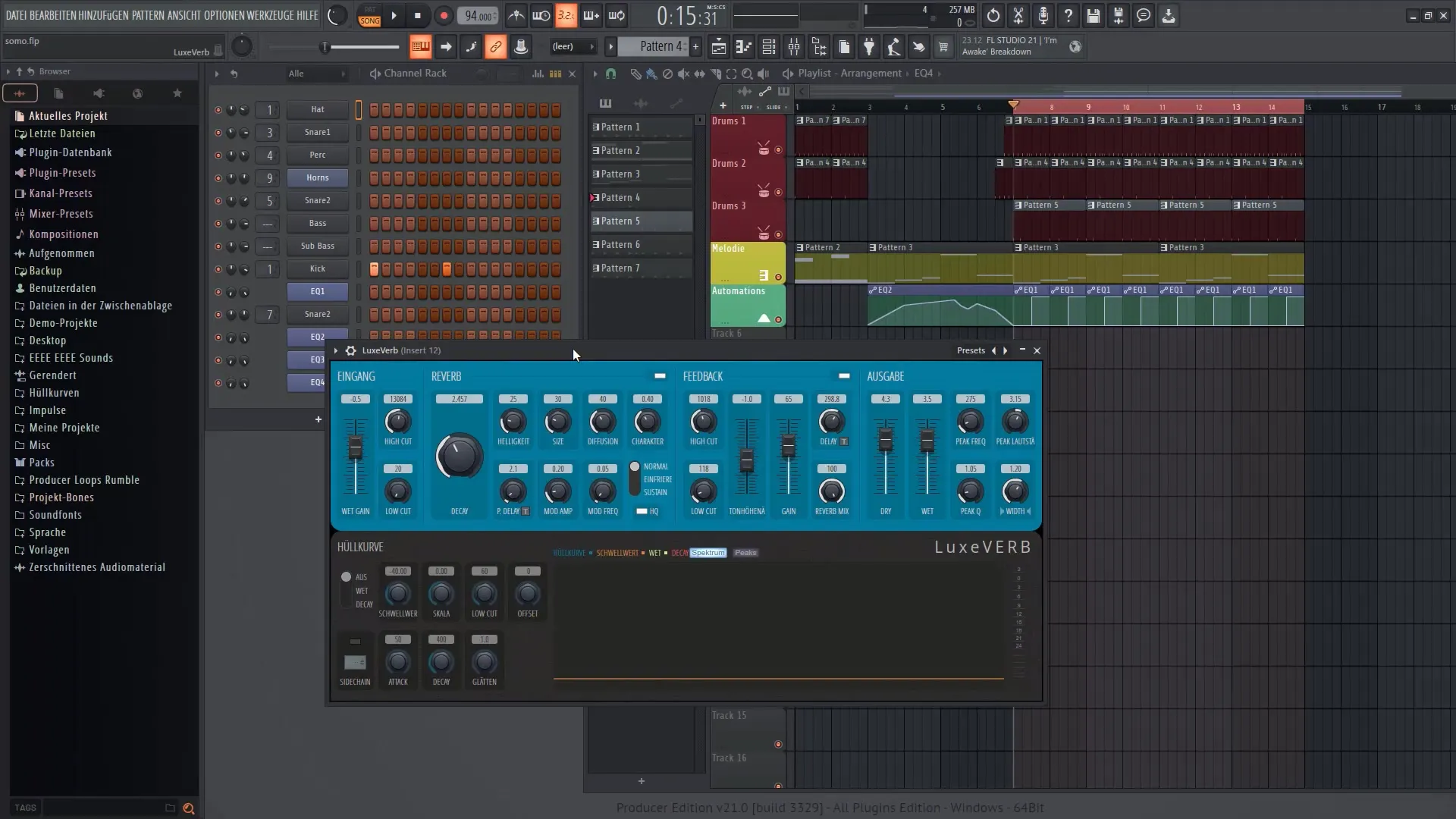 FL Studio 21: Tutorial LuxeVerb - Efeitos de reverberação perfeitos para a sua música