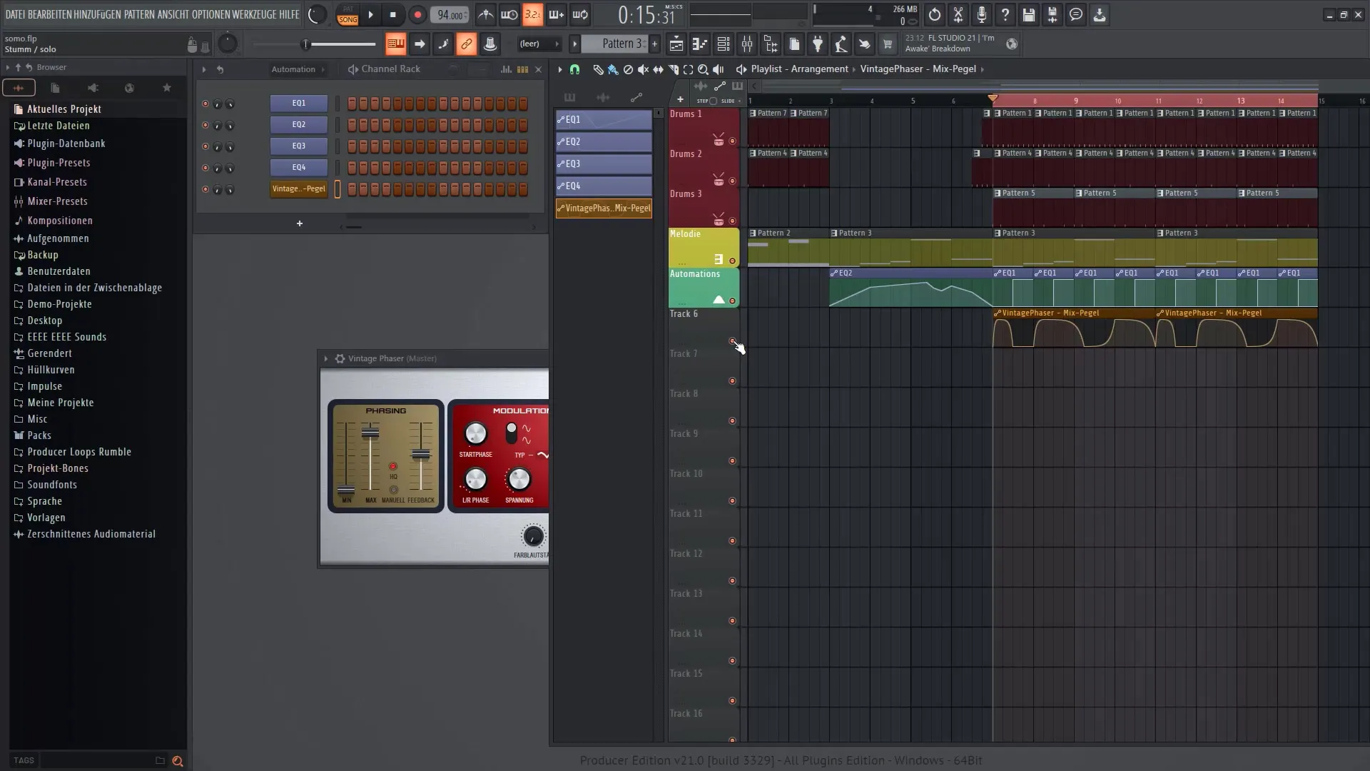 Erlebe die Klänge mit Vintage Phaser in FL Studio 21