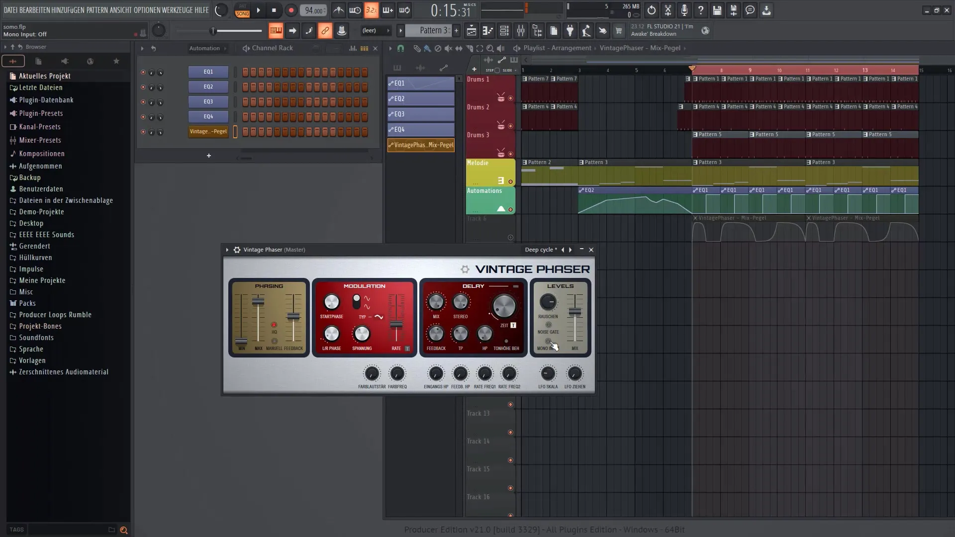 Erlebe die Klänge mit Vintage Phaser in FL Studio 21