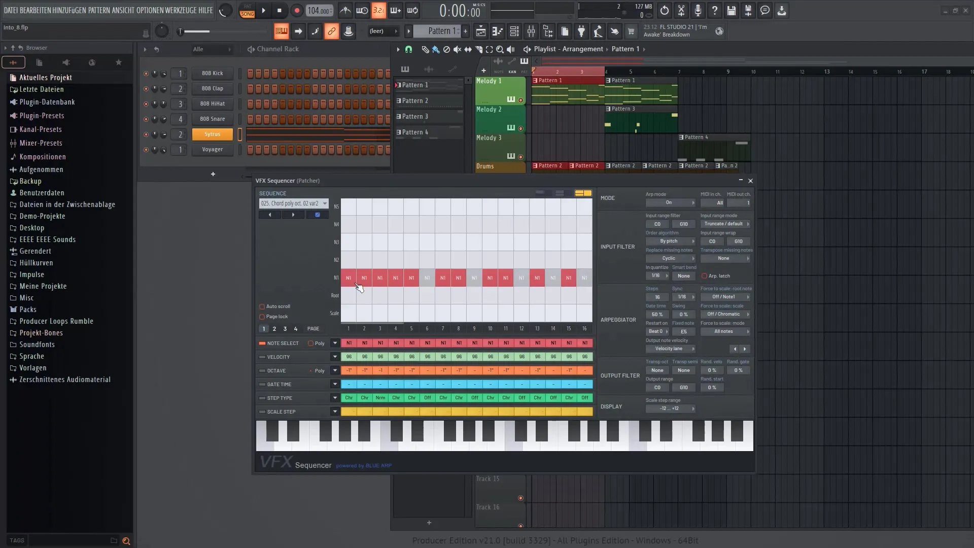 FL Studio 21: VFX 시퀀서를 사용한 효과적인 사운드 디자인