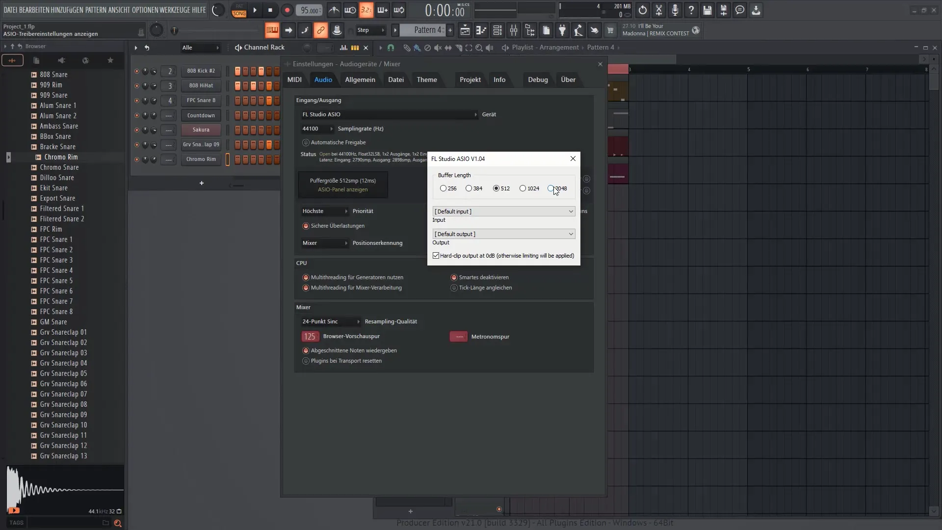 FL Studio 21: Optimal settings for your music production