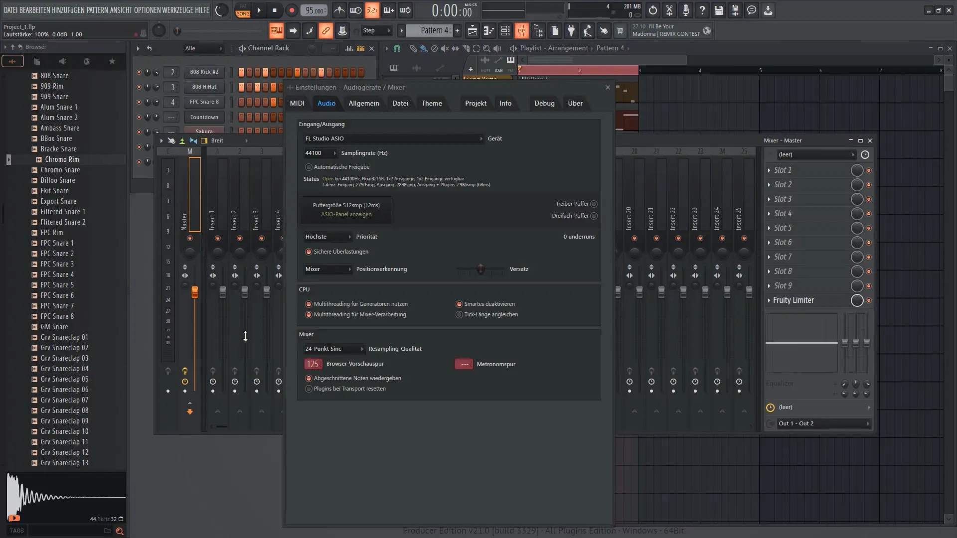 FL Studio 21: Optimal settings for your music production