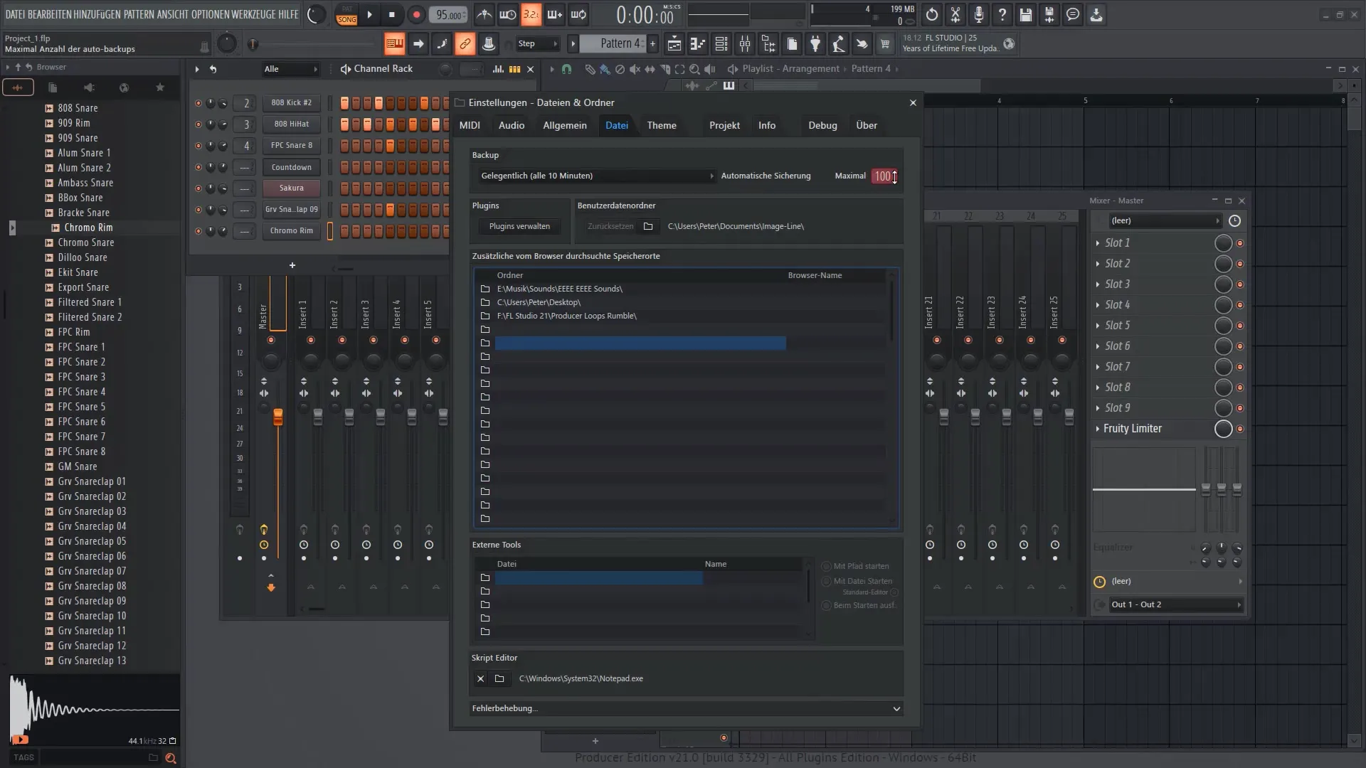 FL Studio 21: Optimal settings for your music production