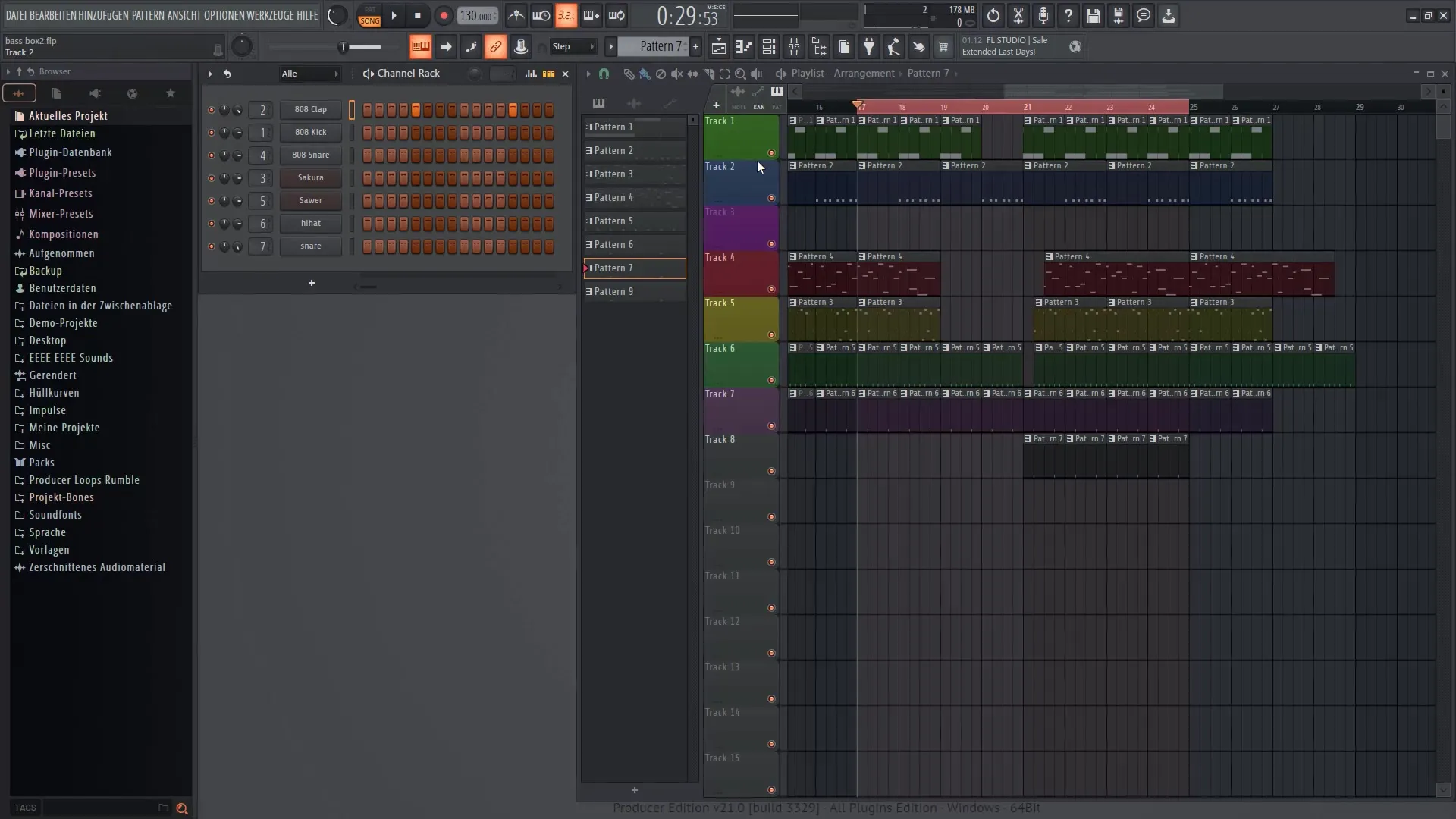 FL Studio 21 - 스텝 시퀀서 및 재생목록을 효과적으로 사용하기