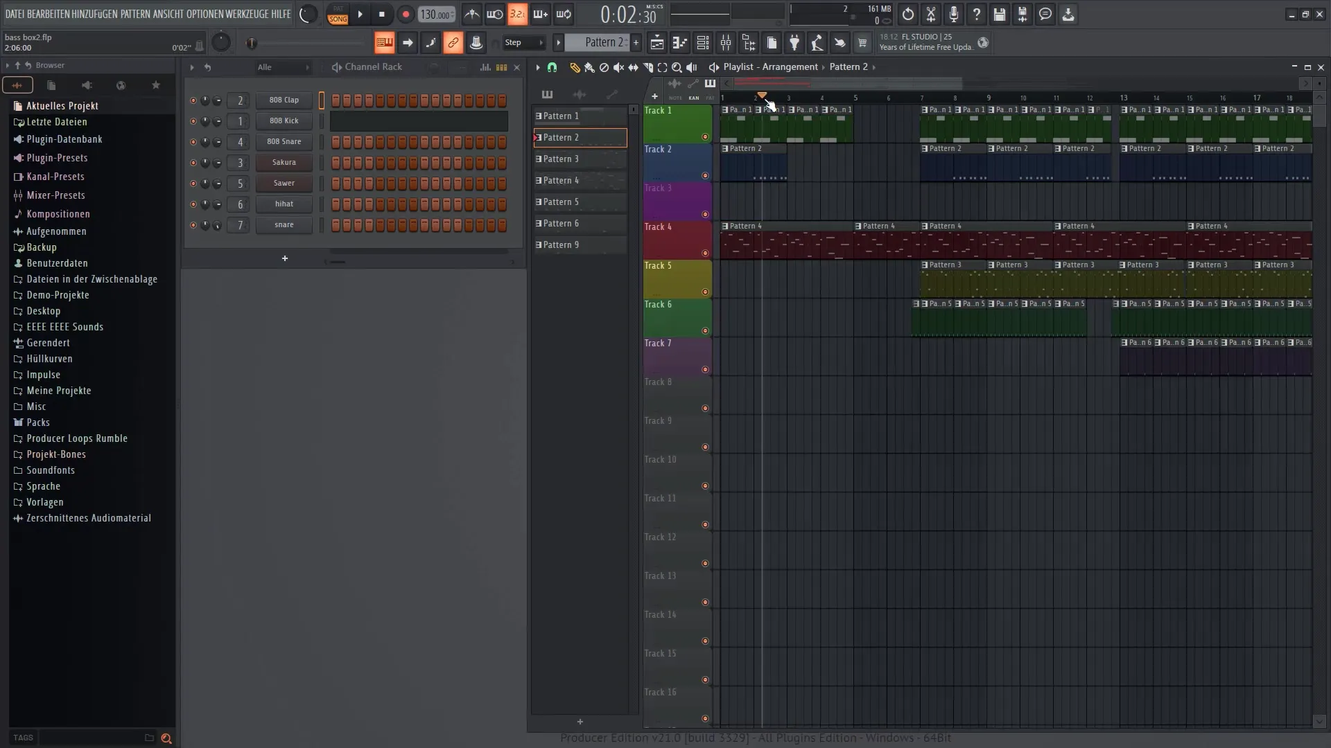 FL Studio 21 - 스텝 시퀀서 및 재생목록을 효과적으로 사용하기