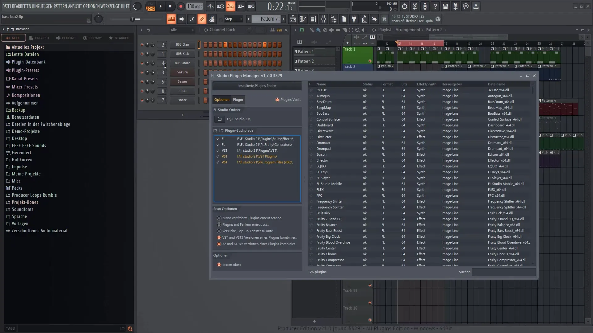 FL Studio 21 튜토리얼: 브라우저와 패턴을 효율적으로 사용하기