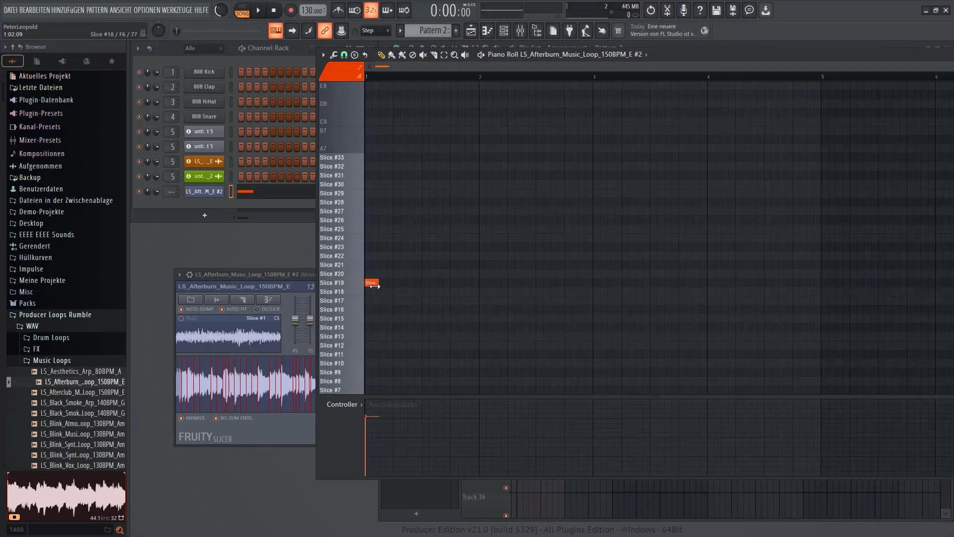FL Studio 21 튜토리얼: 에디슨의 효과적인 사용, 슬라이싱 및 레코딩하기