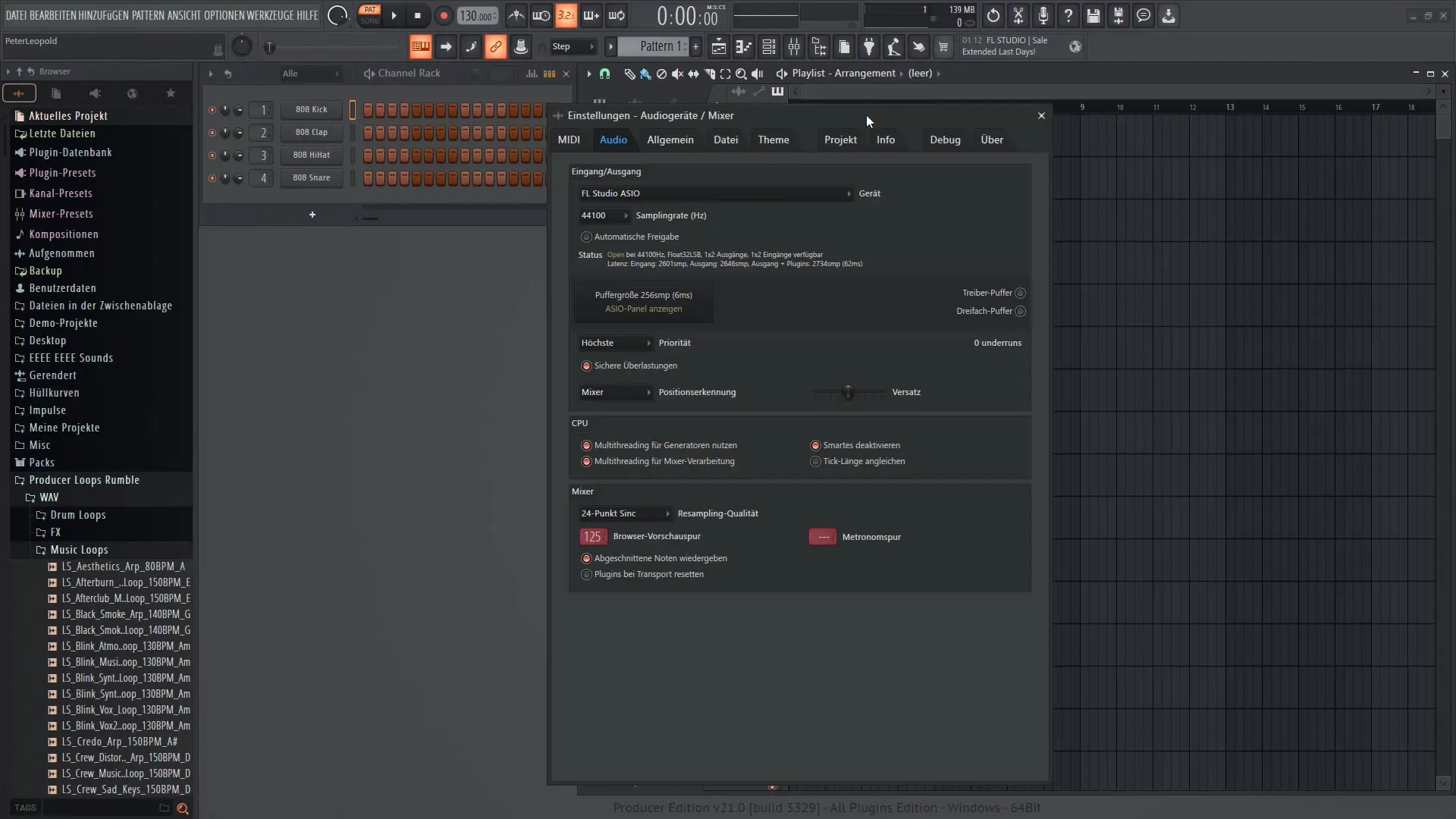 FL Studio 21 튜토리얼: 에디슨의 효과적인 사용, 슬라이싱 및 레코딩하기