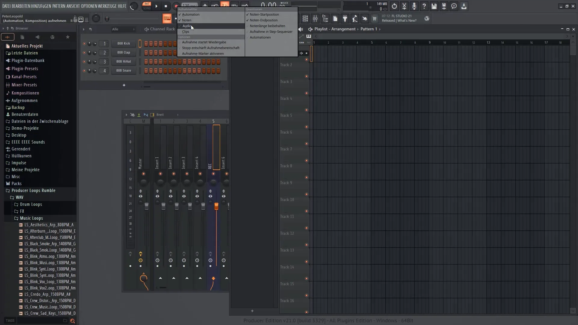FL Studio 21 튜토리얼: 에디슨의 효과적인 사용, 슬라이싱 및 레코딩하기