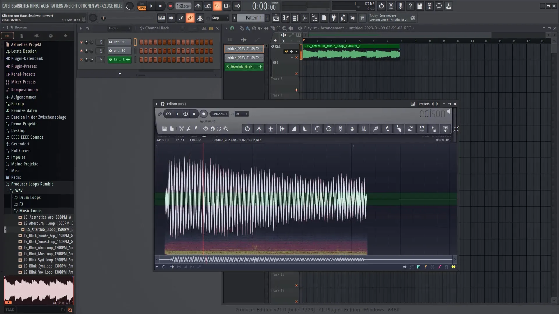 FL Studio 21 튜토리얼: 에디슨의 효과적인 사용, 슬라이싱 및 레코딩하기
