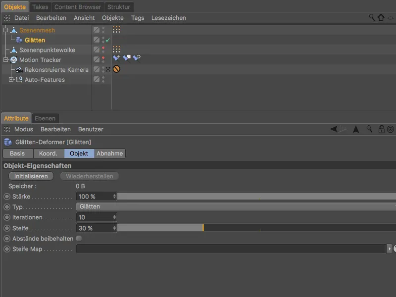Nieuw in Release 19 - Scène reconstructie met de Motion-Tracker.