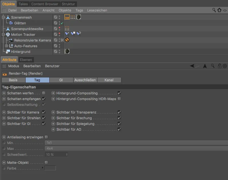 Nieuw in Release 19 - Scène-reconstructie met de Motion-Tracker