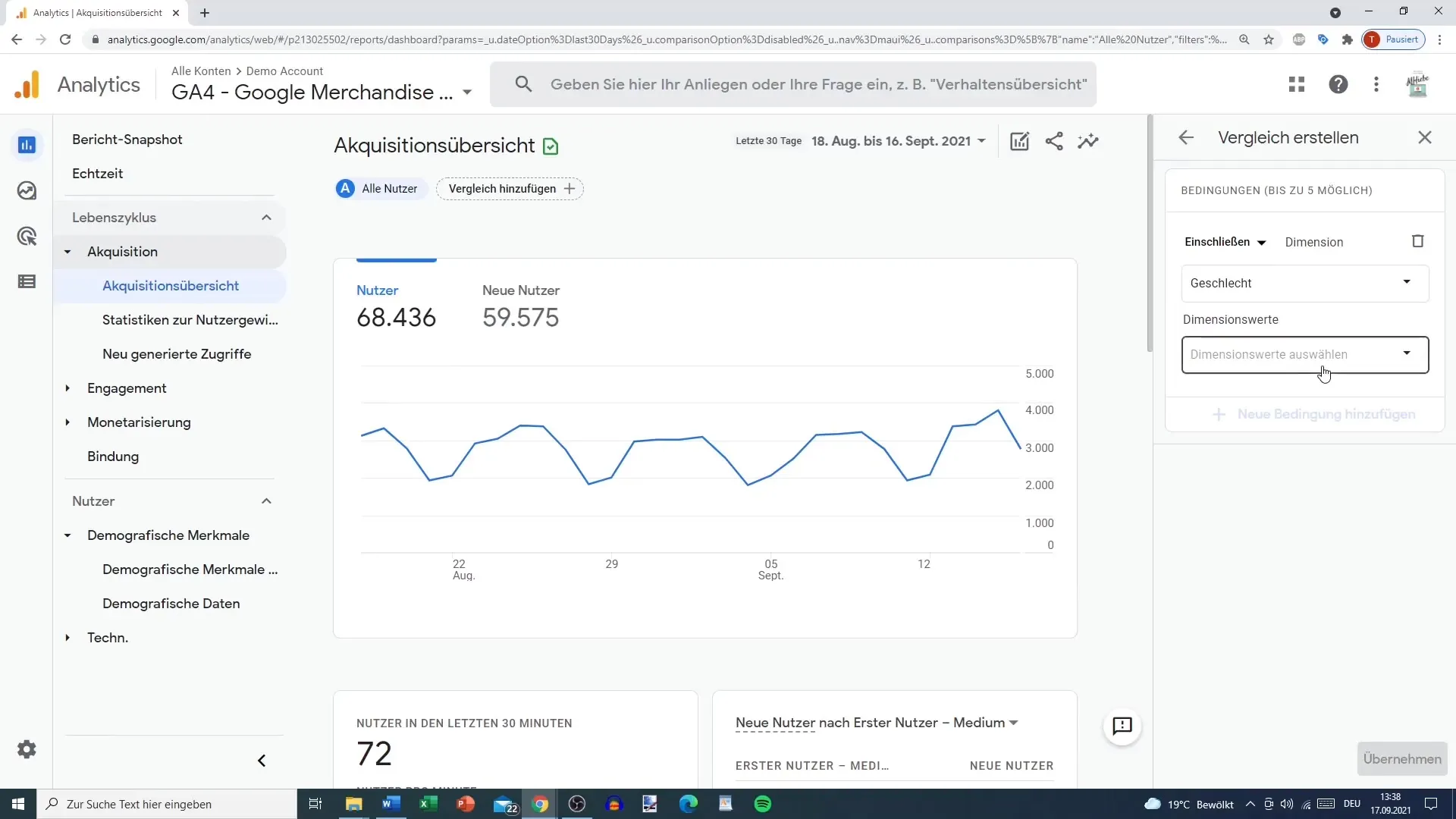 Analýza demografických charakteristík v Google Analytics