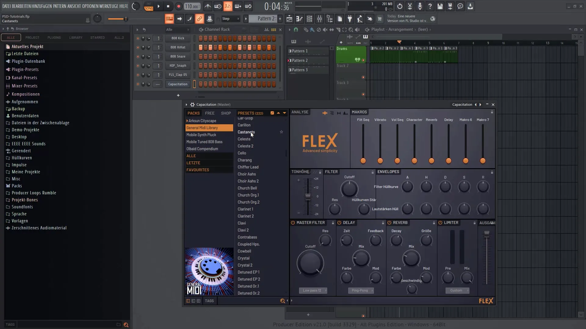 FL Studio 21에서 멜로디 작곡 및 하모니 편곡하기